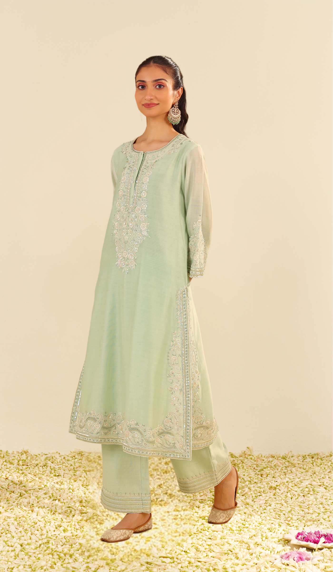 Sereen - A-Line Kurta With Palazzo