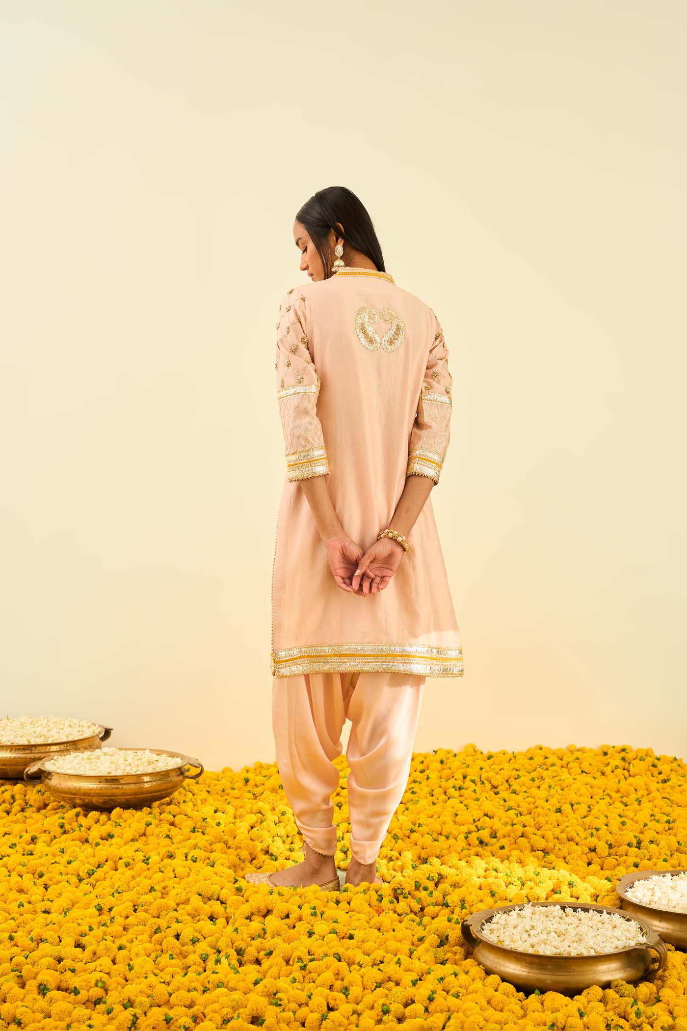 Aminah Rosepink Kurta with dhoti (Lxrts)