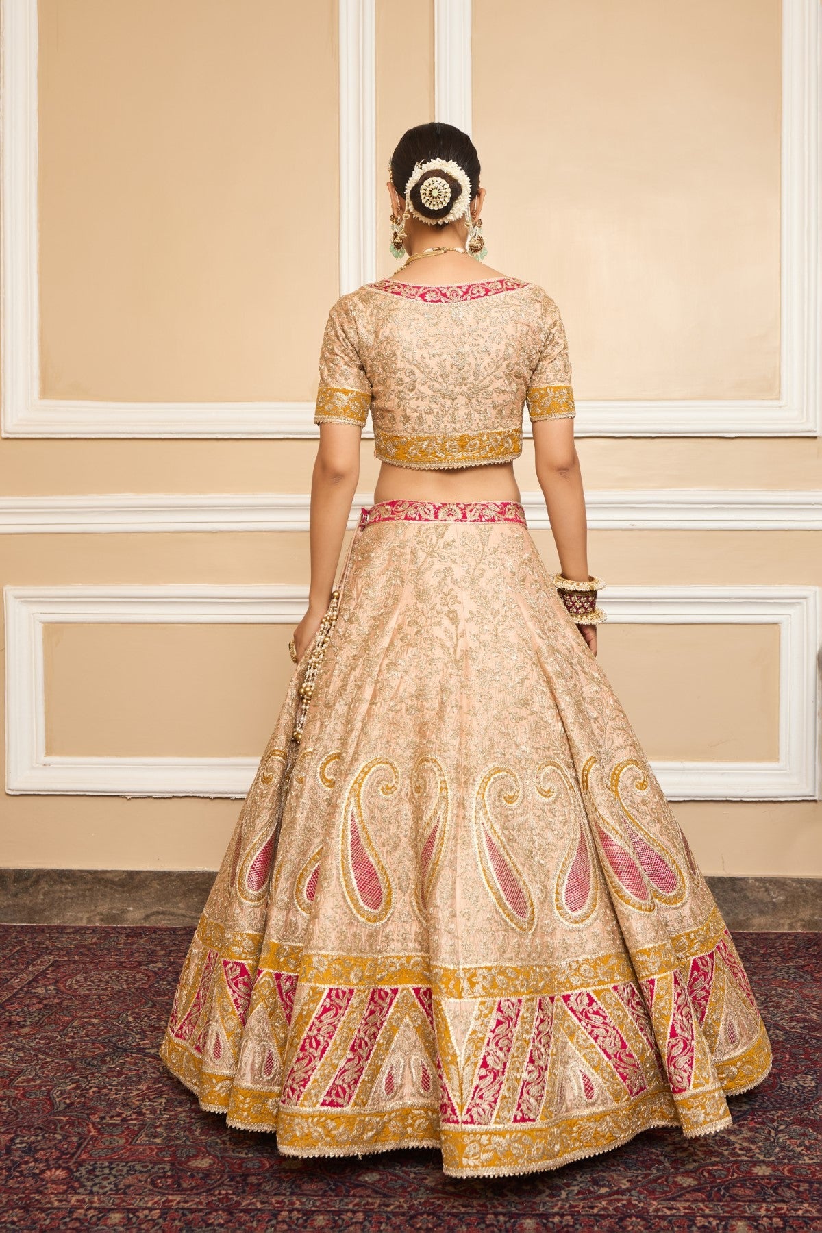 MAHJABEEN - ROSEPINK LEHENGA SET (LXRTS)