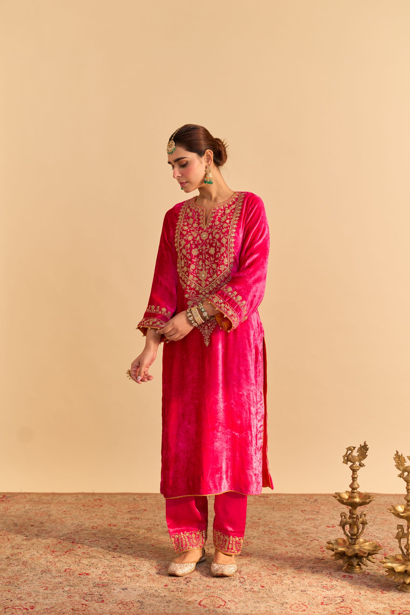 Fareeha - Hotpink Kurta with Salwar