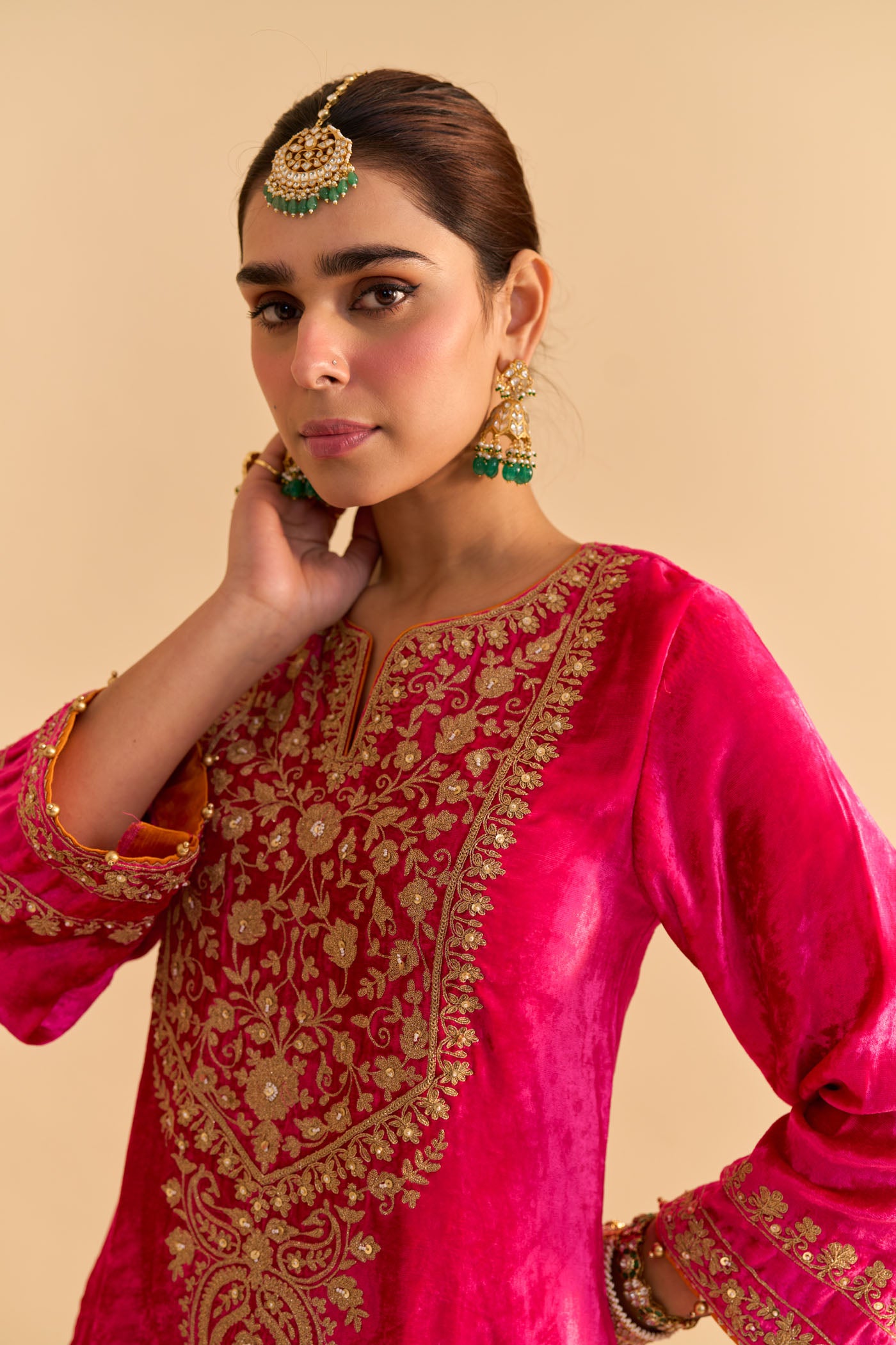 Fareeha - Hotpink Kurta with Salwar