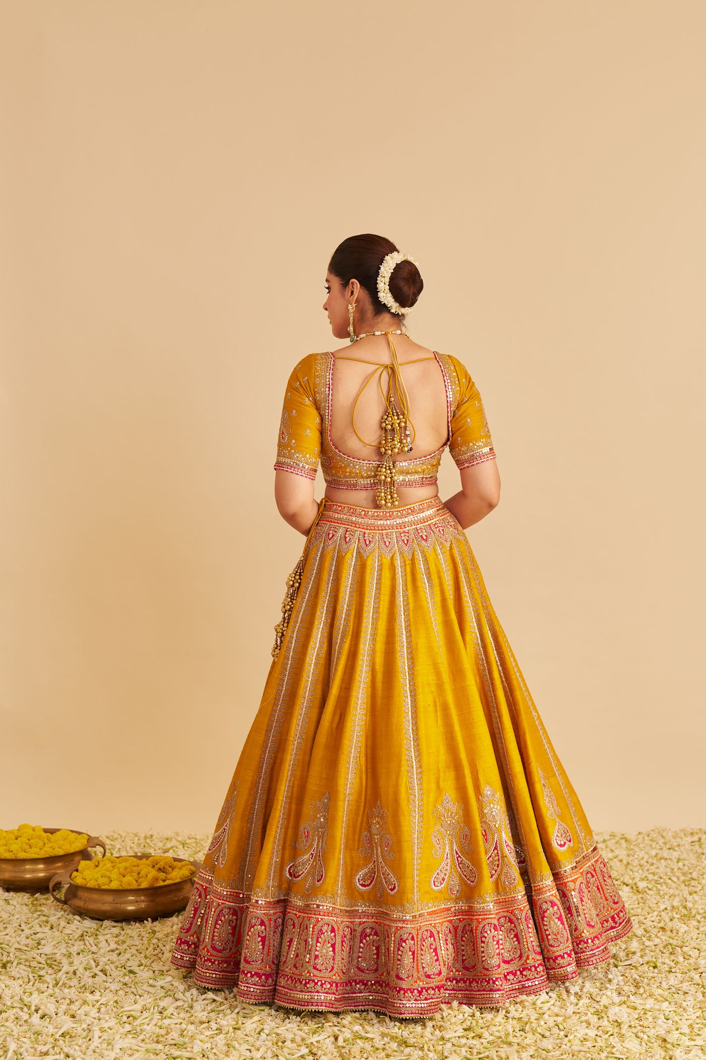 AMARA - MUSTARD LEHENGA
