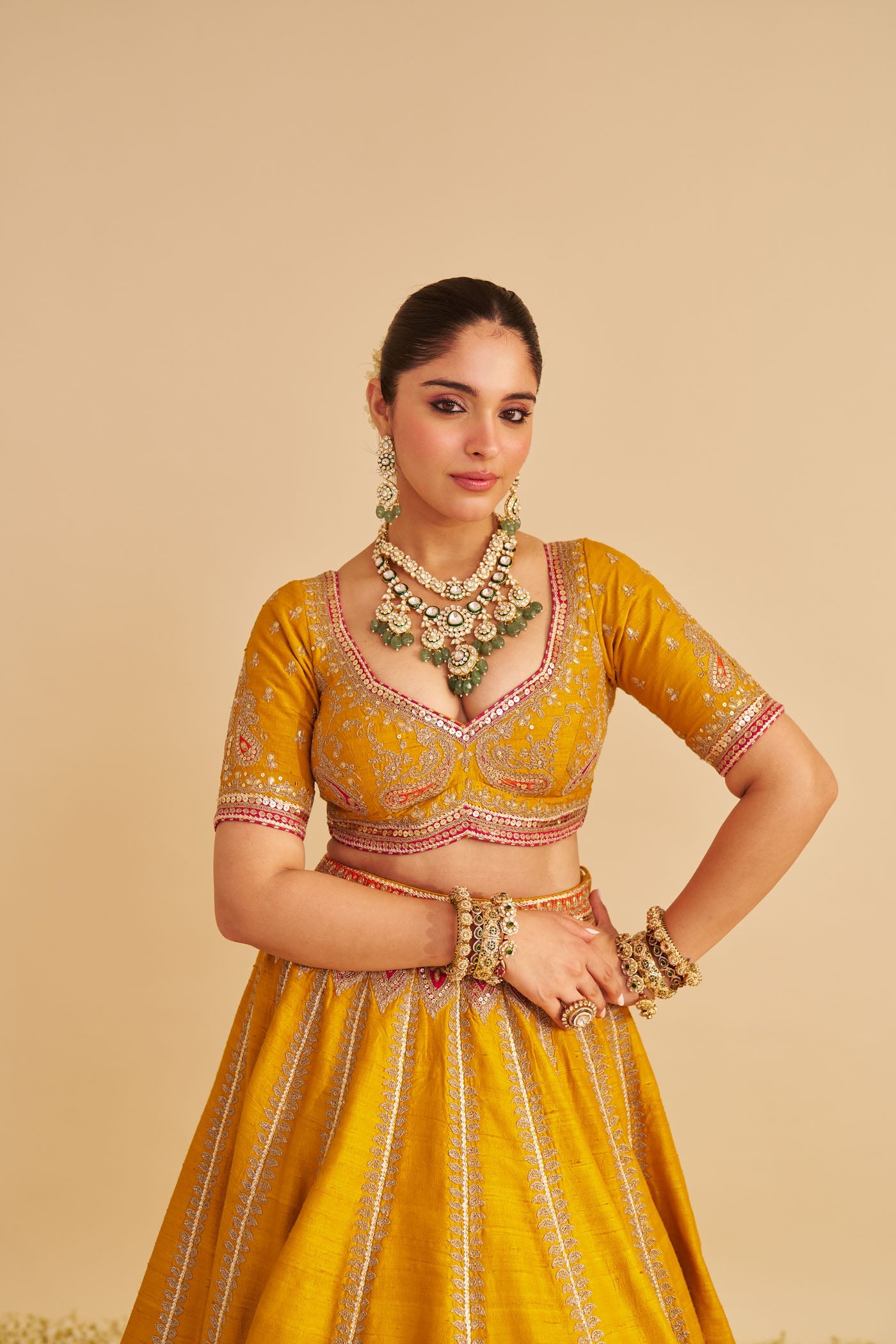 AMARA - MUSTARD LEHENGA (Lxrts)