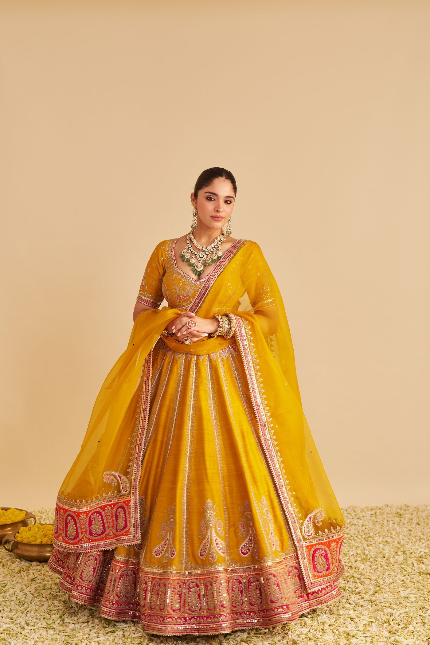 AMARA - MUSTARD LEHENGA (Lxrts)