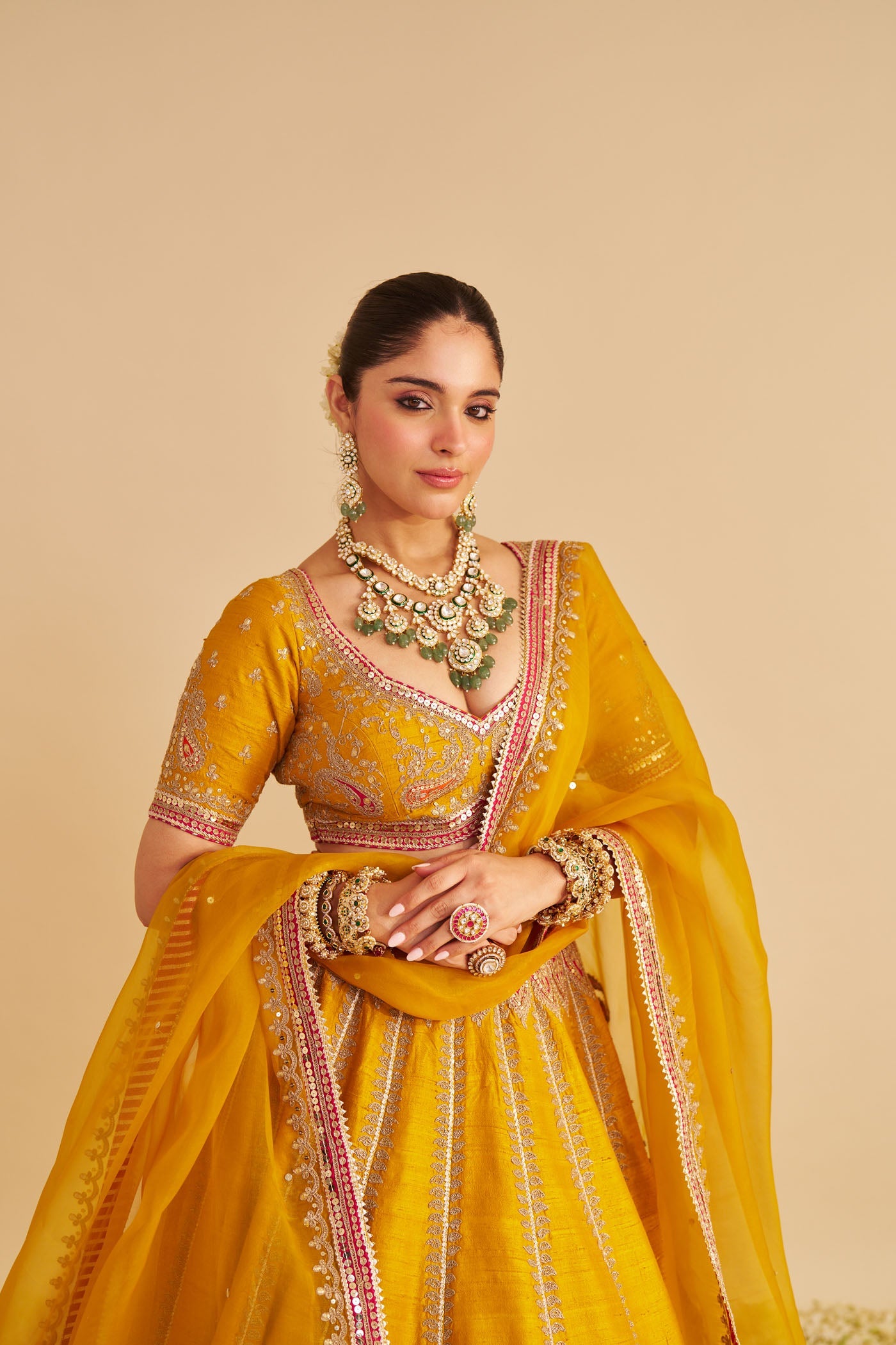 AMARA - MUSTARD LEHENGA (Lxrts)