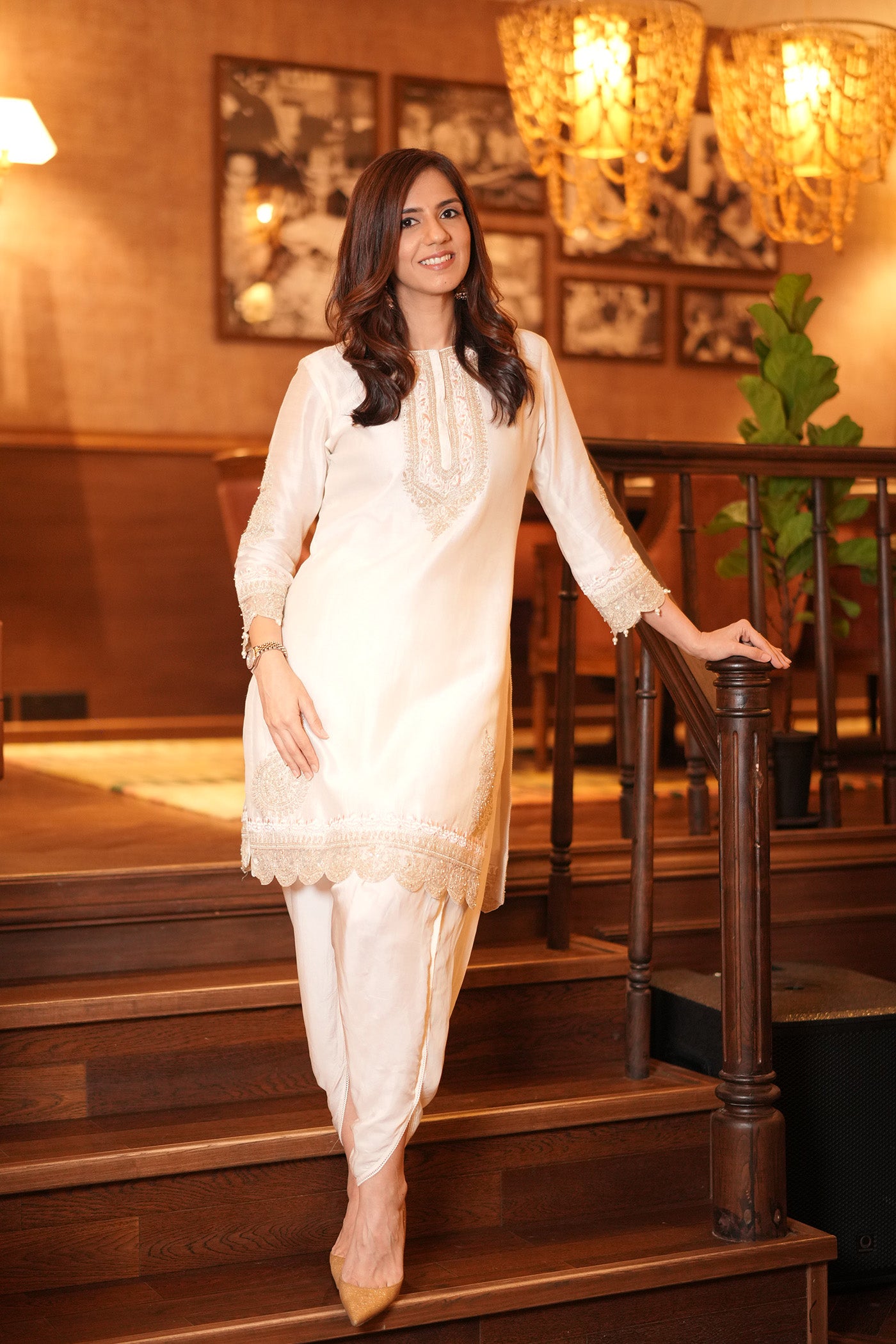 Nishka Lulla In Anika- Daisy Ivory kurta with Dhoti