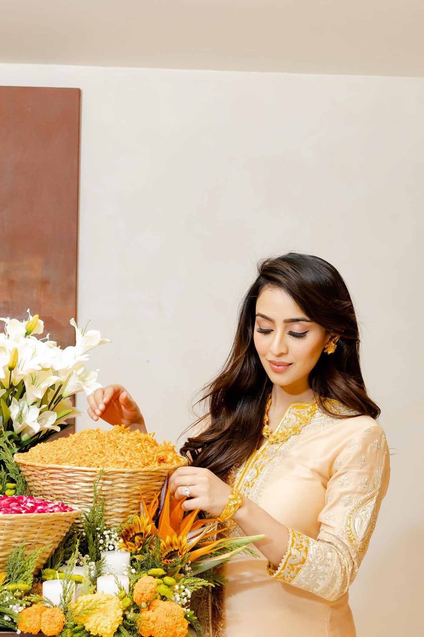 Shabina- Rosepink short kurta with garara and dupatta (Lxrts)