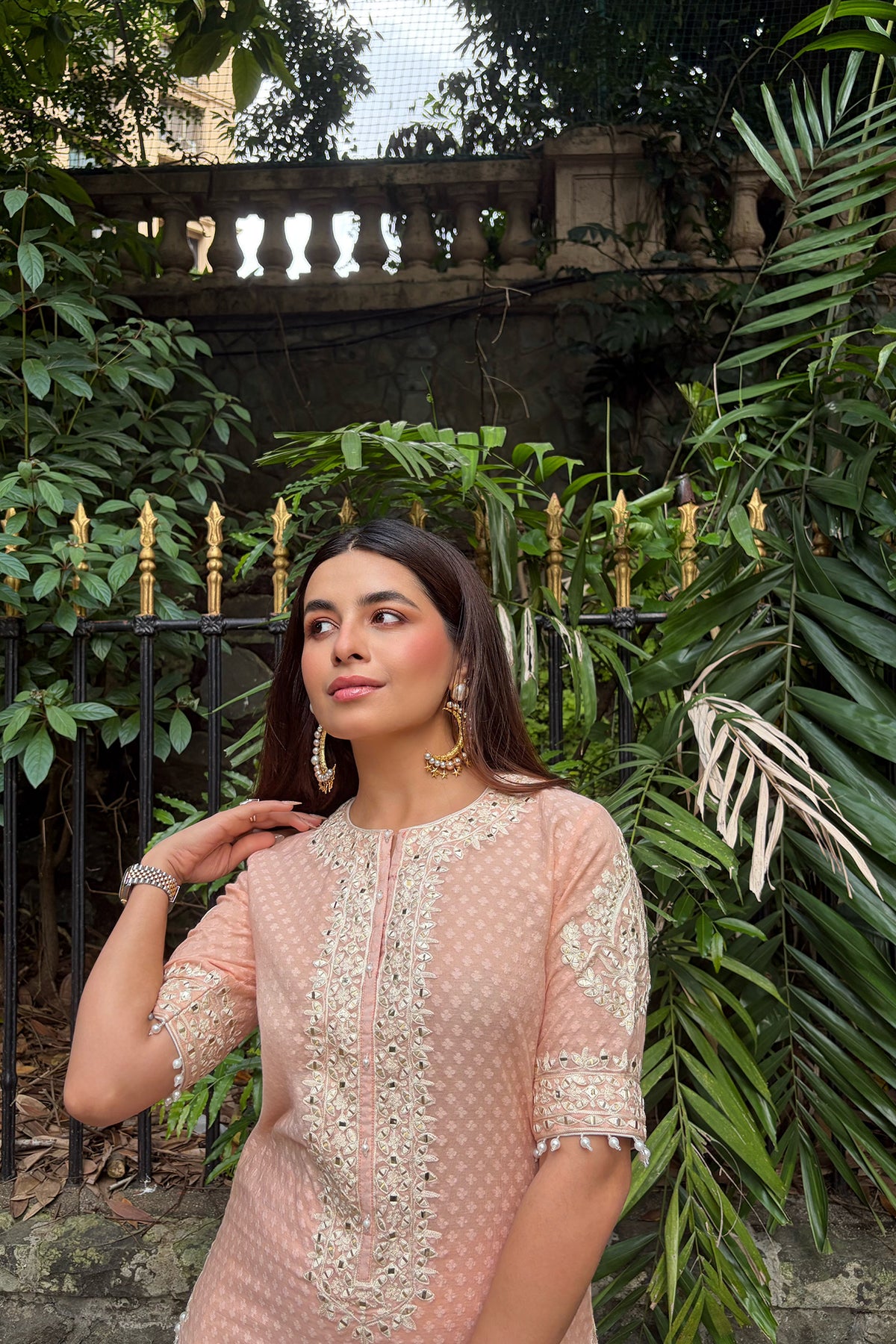 Prerna Mehra In Anaisha - Carnation Pink Short Kurta With Farshi Salwar