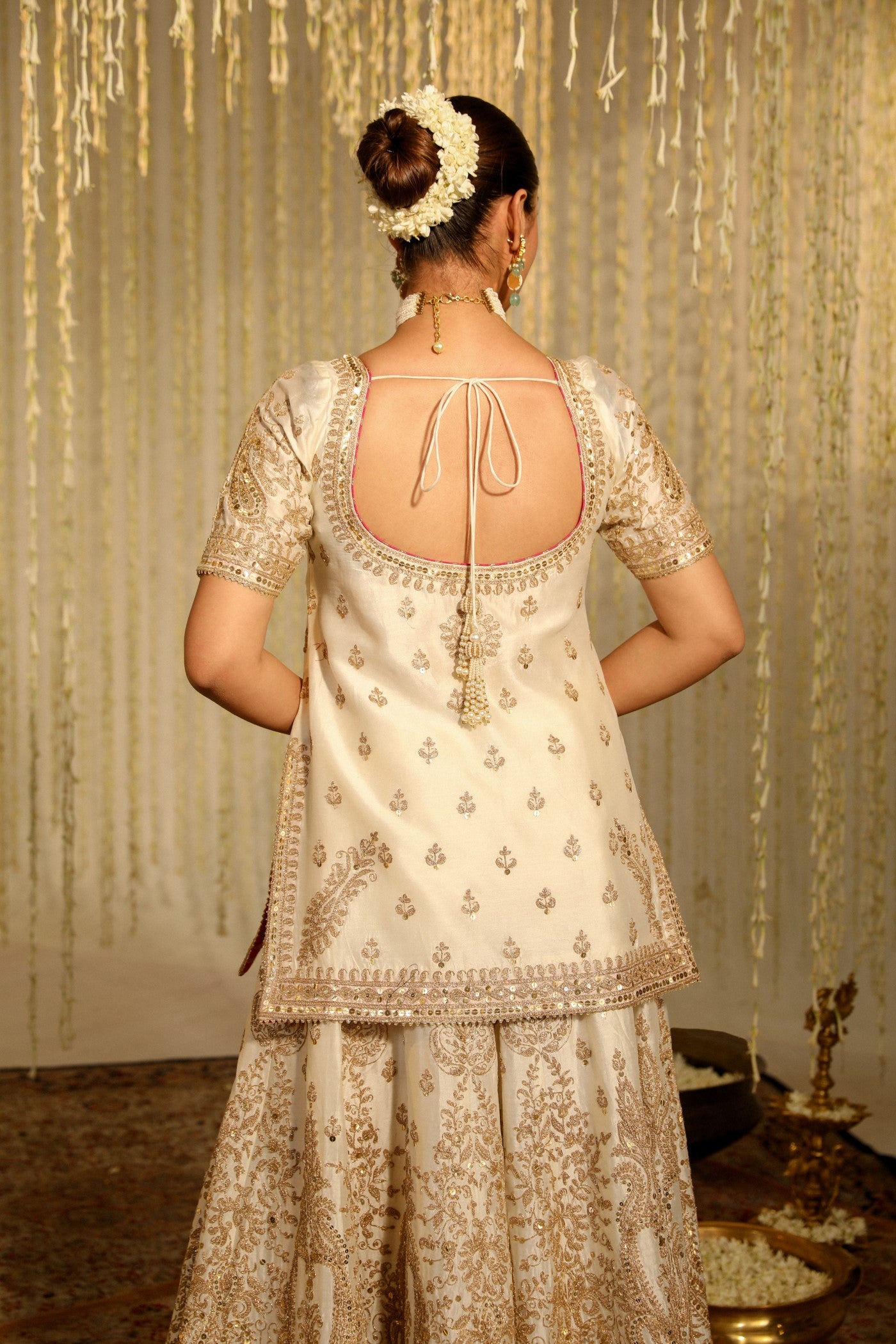 MAZNEEN - DAISY IVORY SHARARA