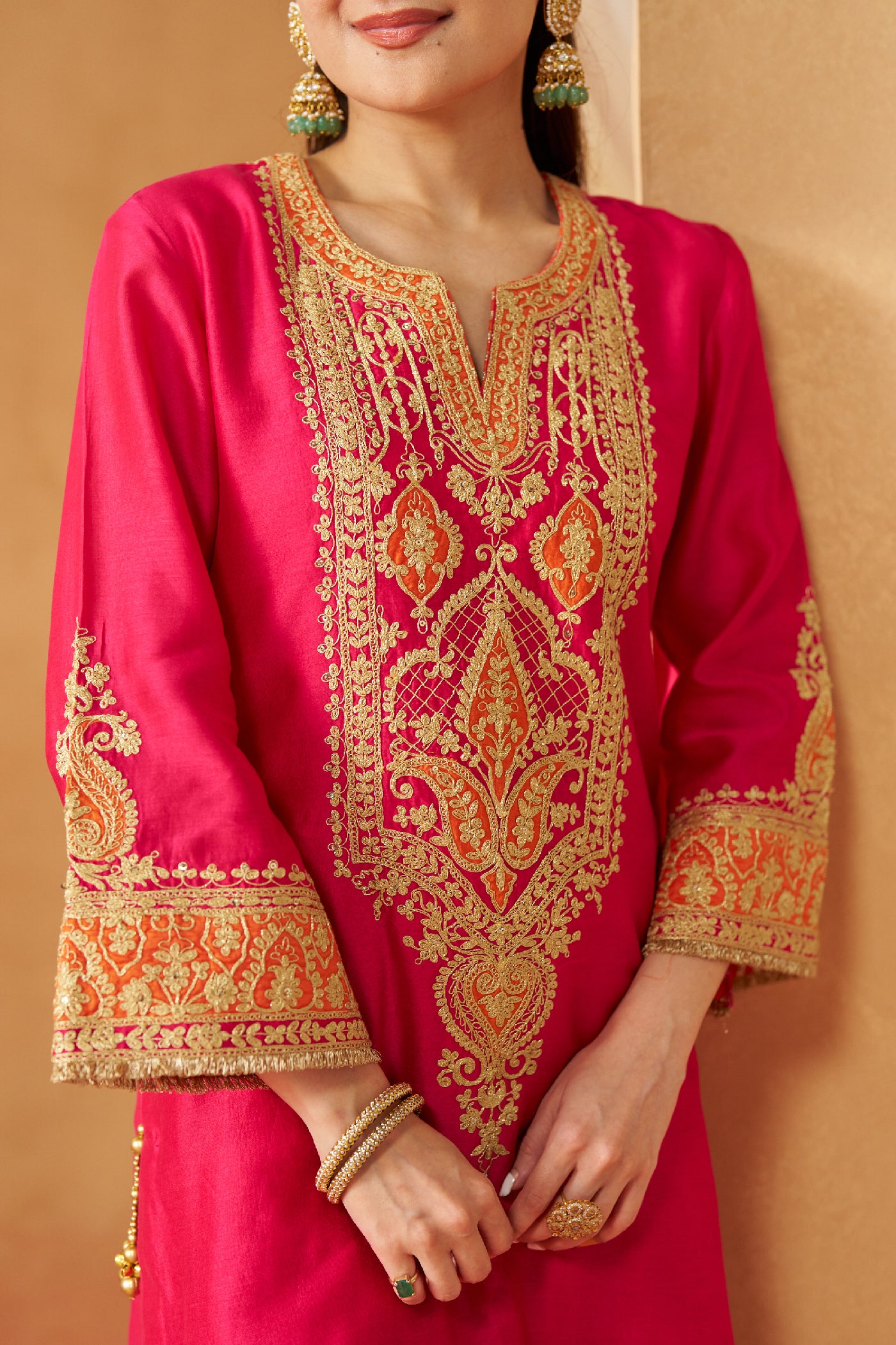 Adeela Hotpink Kurta with Salwar