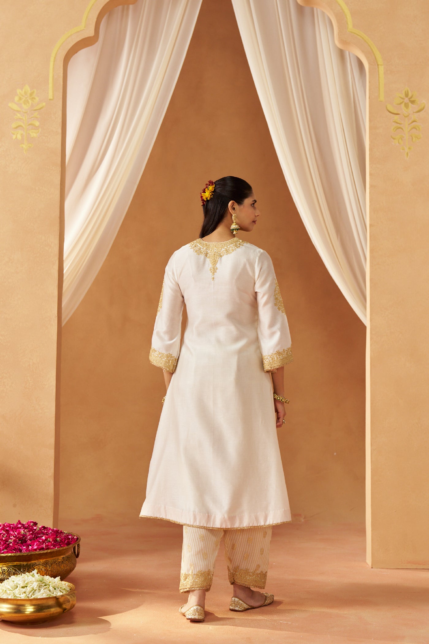Liana Daisy Ivory Chauga with Salwar