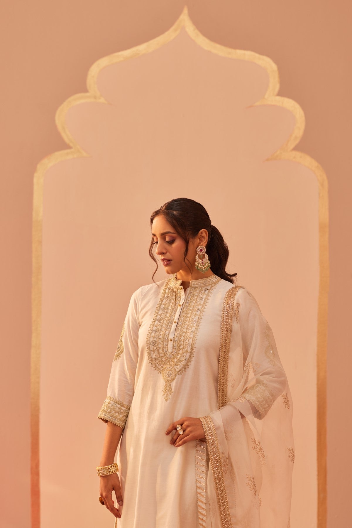 Zaniab - Daisy Ivory Kurta Set (LXRTS)