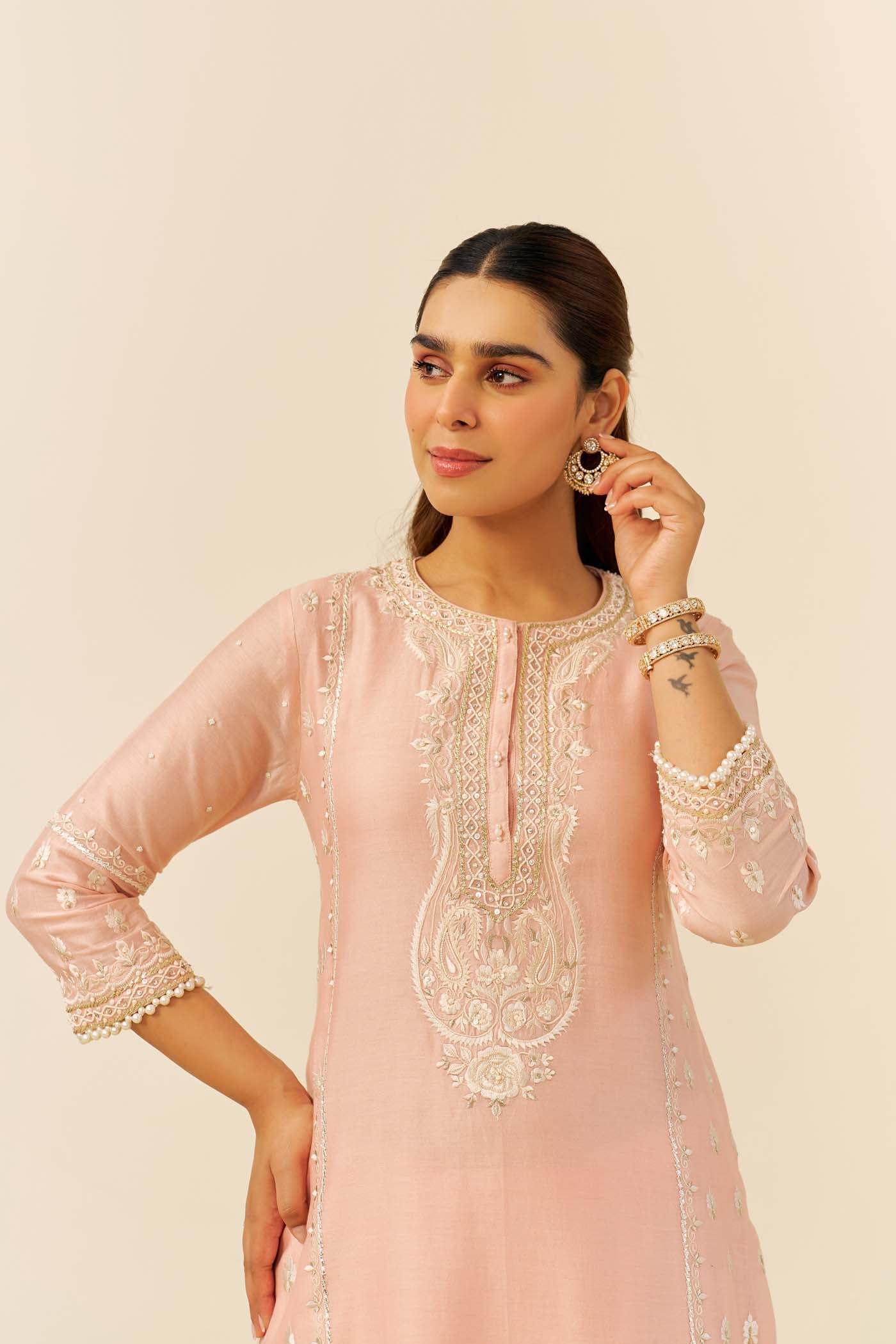 Zahra - Short Kurta With Dhoti