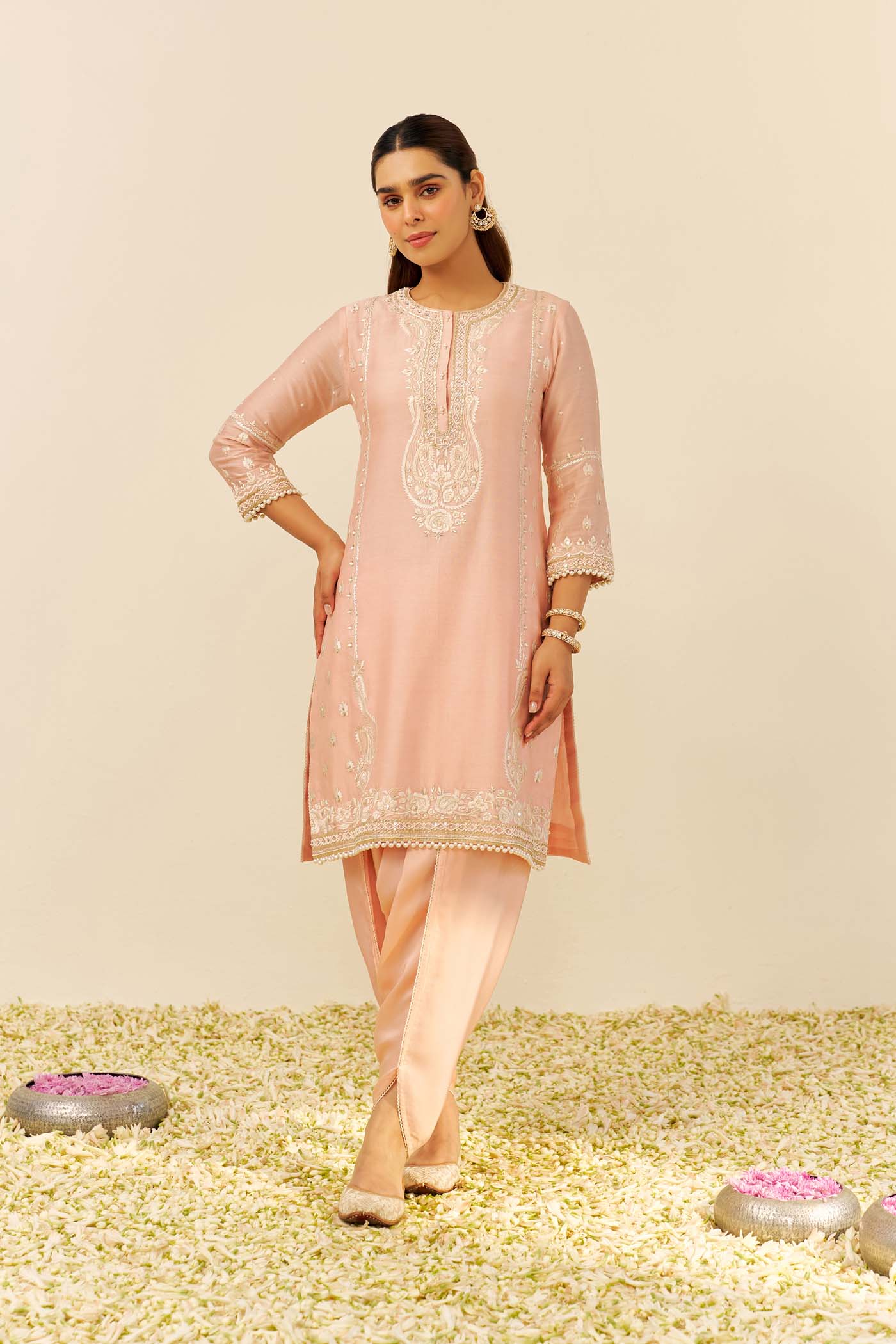 Zahra - Short Kurta With Dhoti
