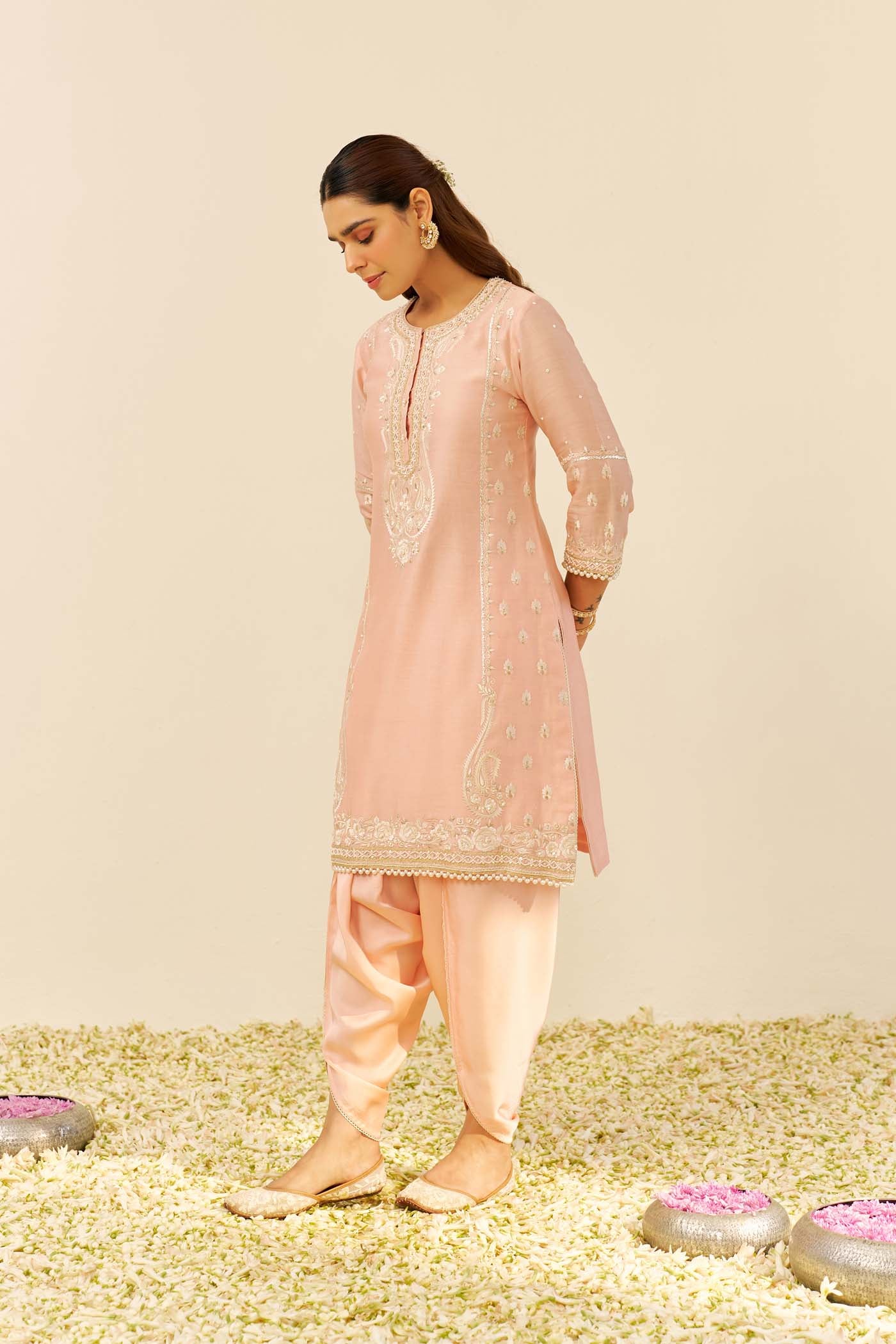 Zahra - Short Kurta With Dhoti
