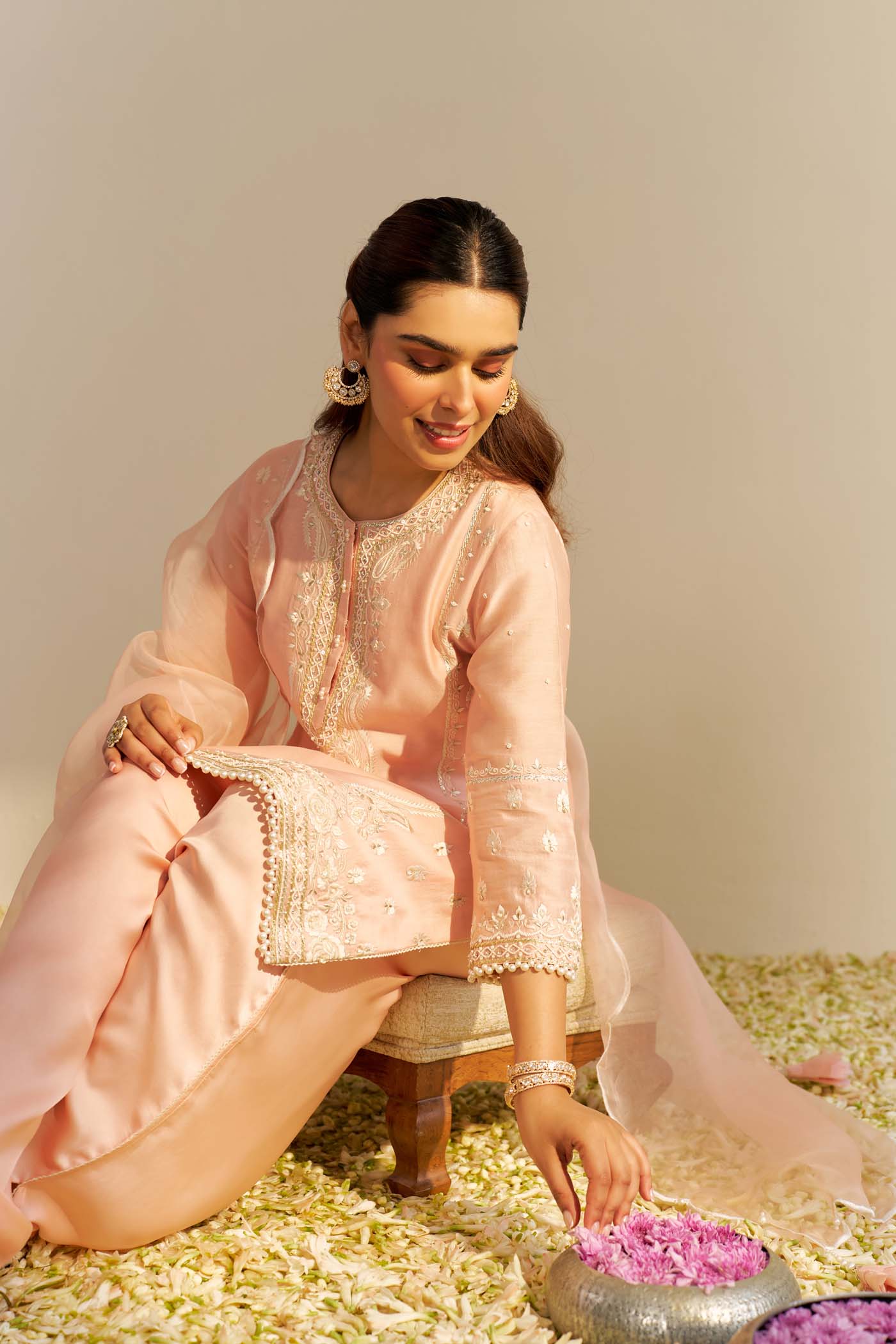 Zahra - Short Kurta With Dhoti