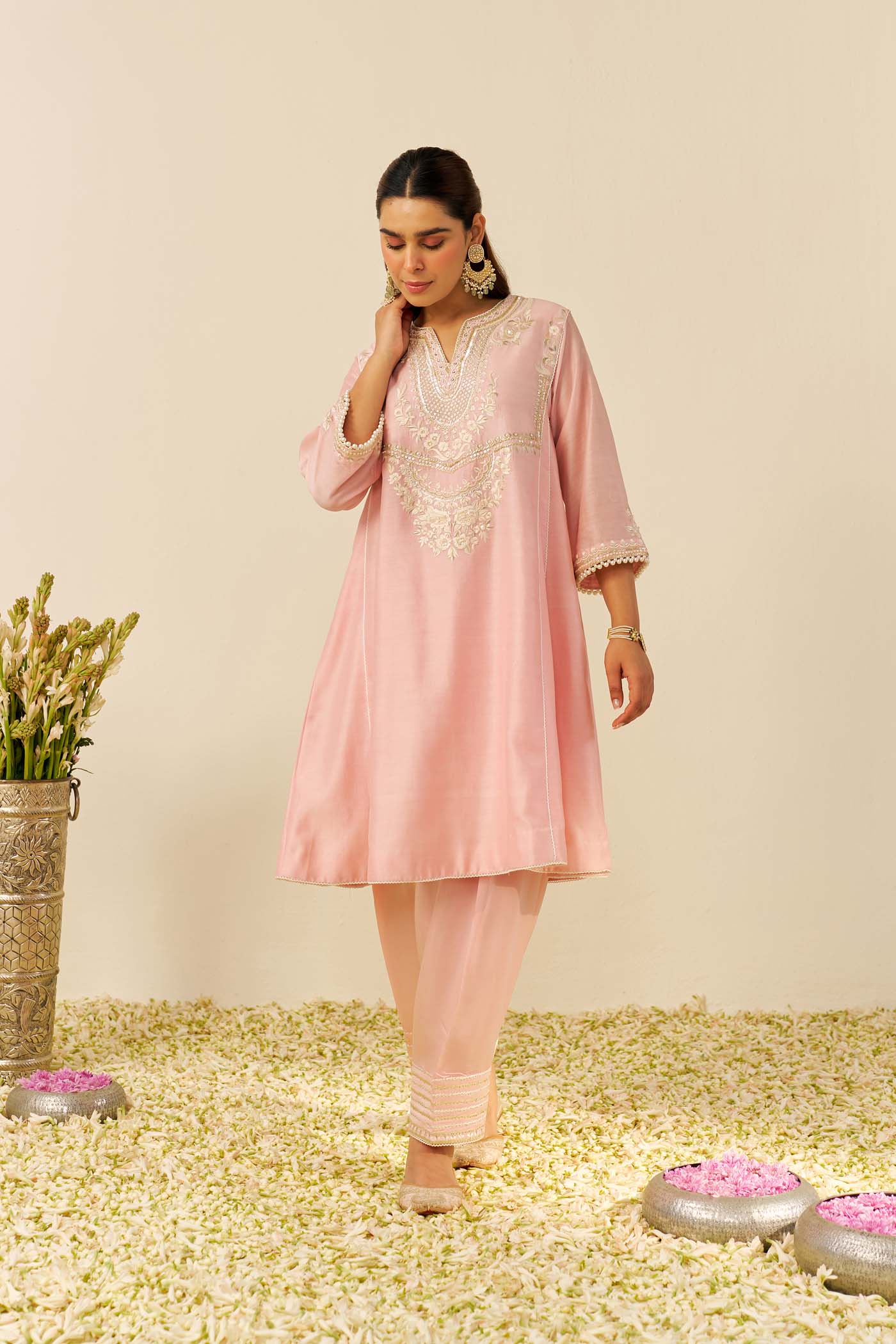 AIZA - SHORT CHAUGA WITH SALWAR