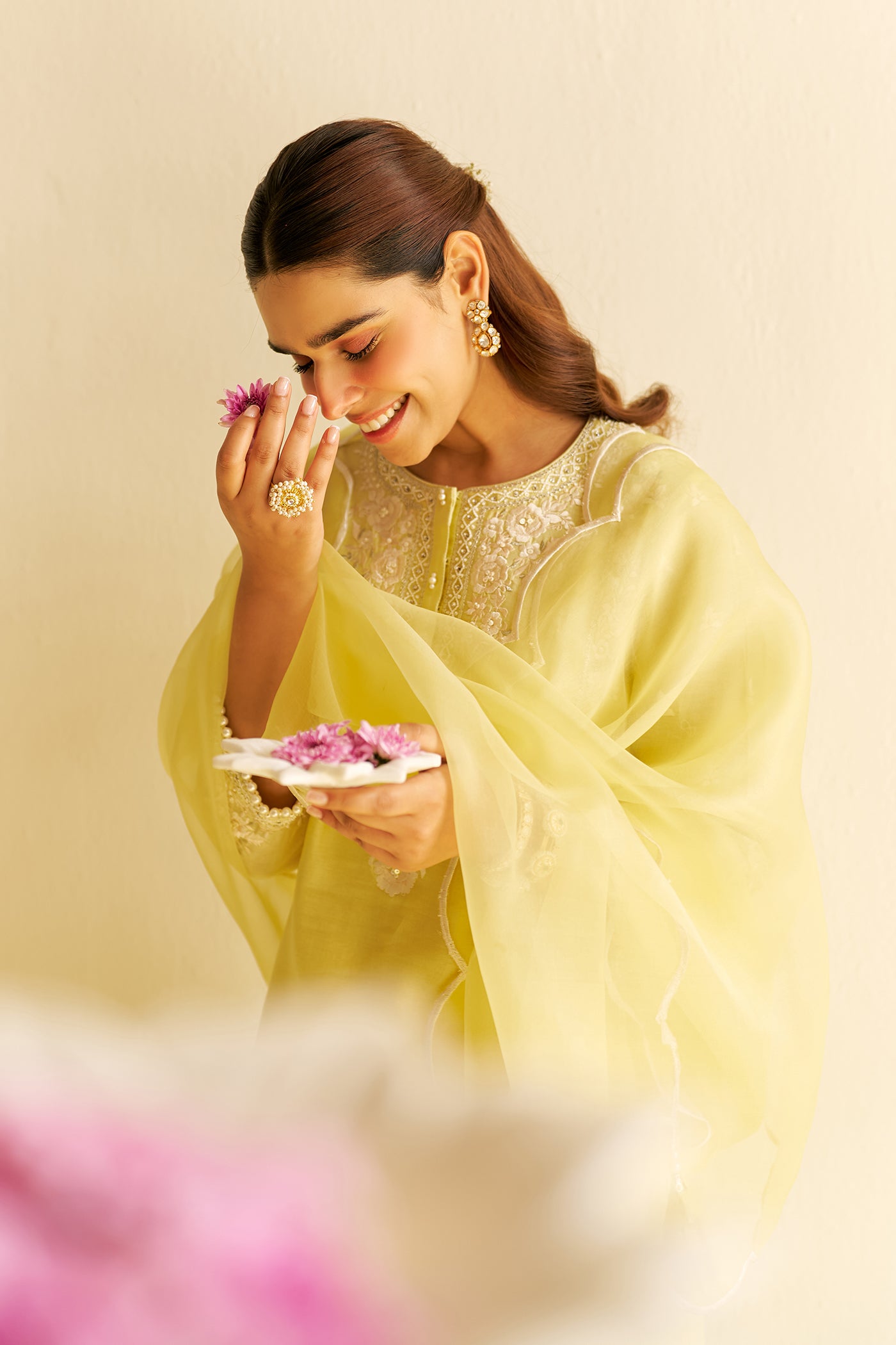 ZAISHA - SHORT KURTA WITH DHOTI