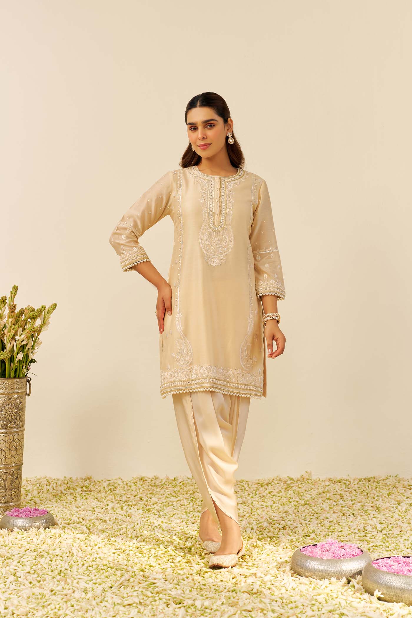Zahra - Short Kurta With Dhoti