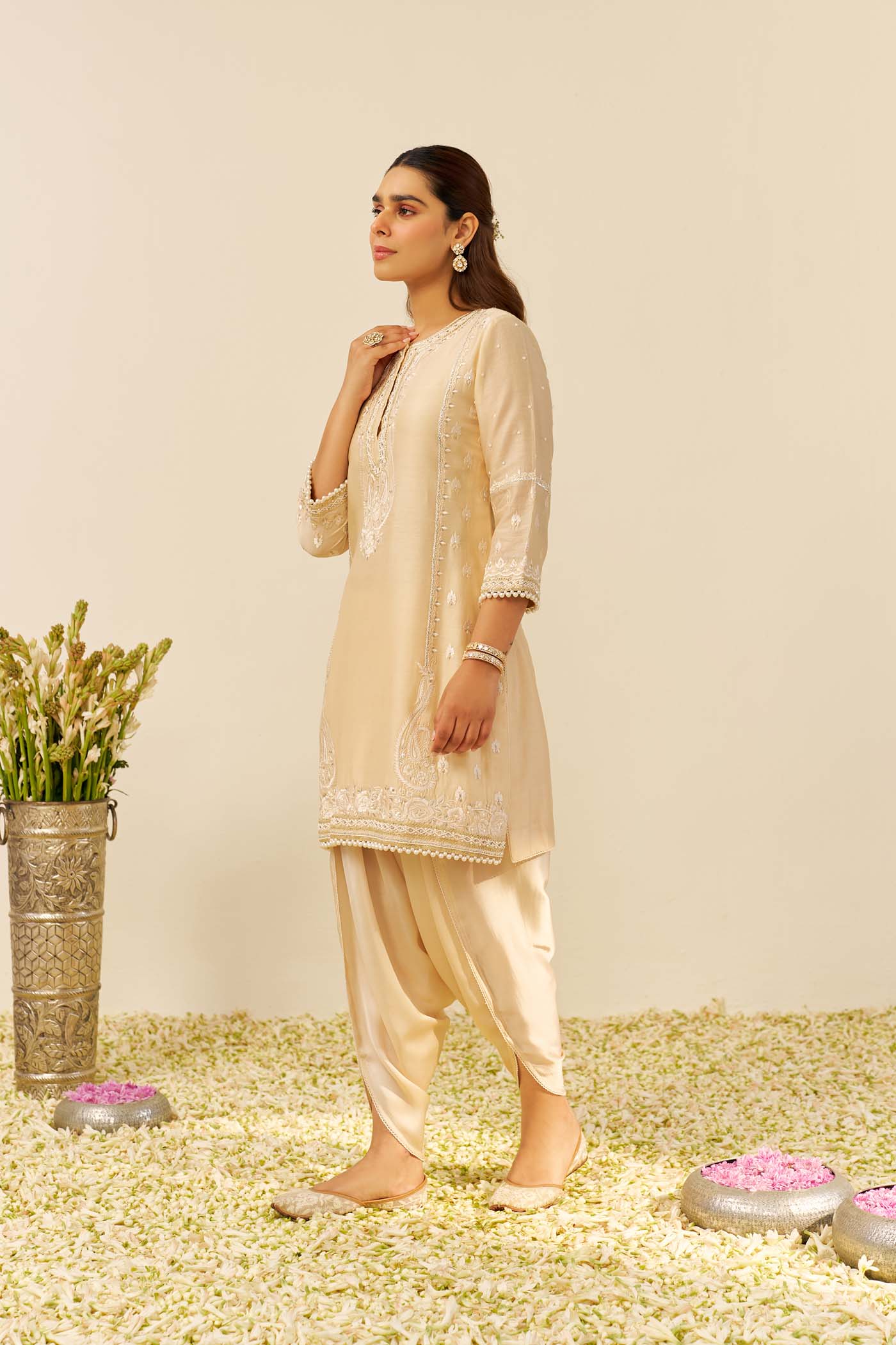Zahra - Short Kurta With Dhoti
