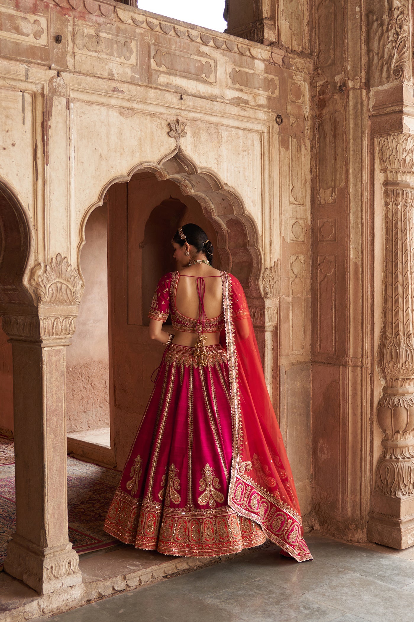 AMARA - HOTPINK LEHENGA (Lxrts)