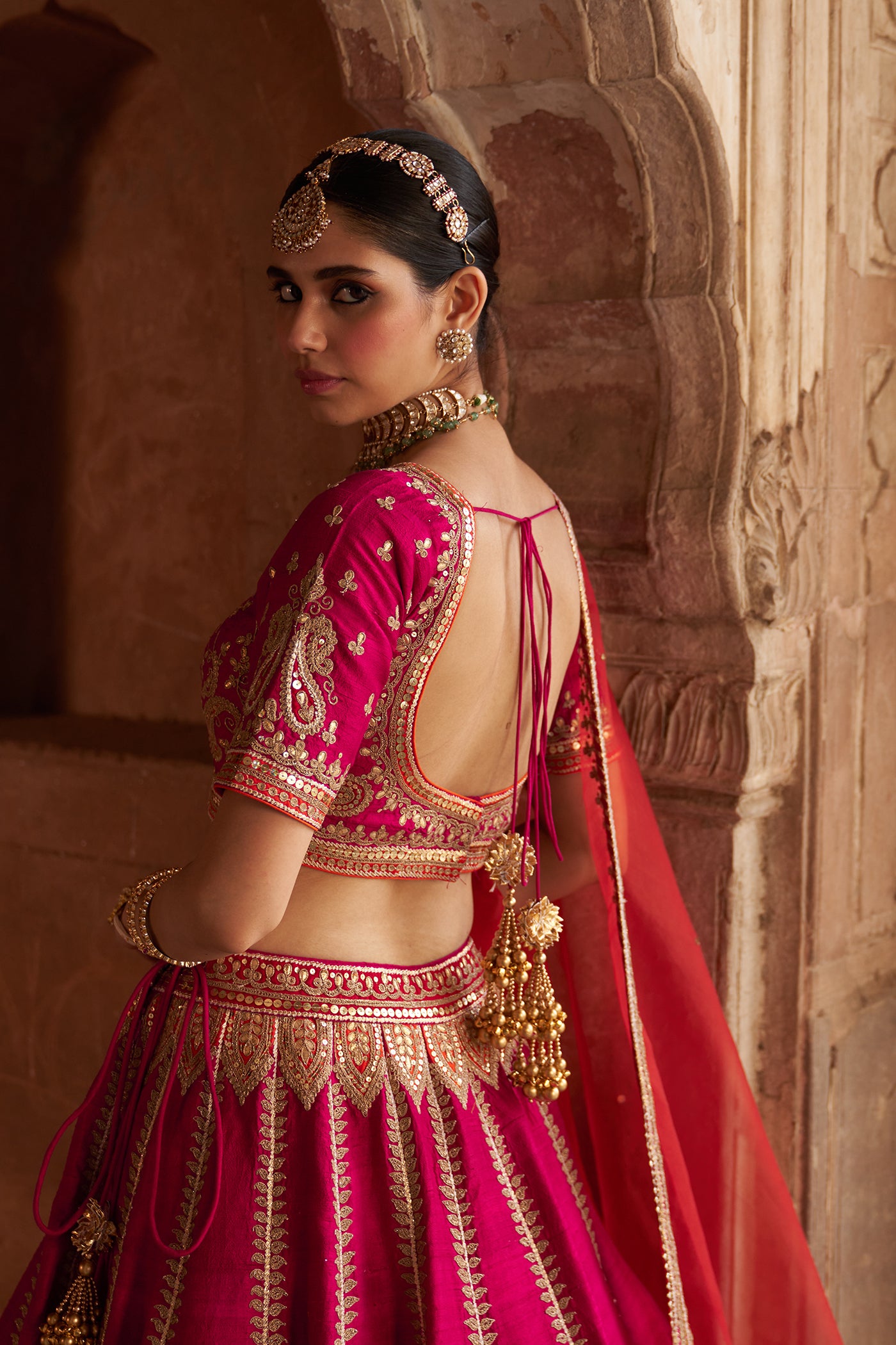AMARA - HOTPINK LEHENGA