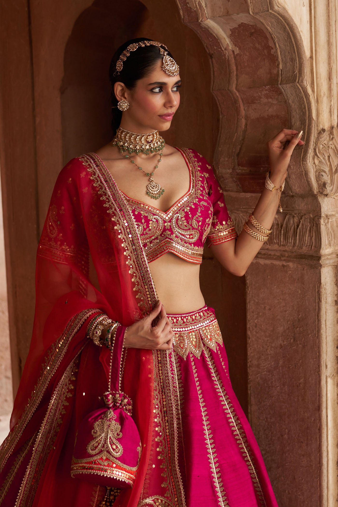 AMARA - HOTPINK LEHENGA