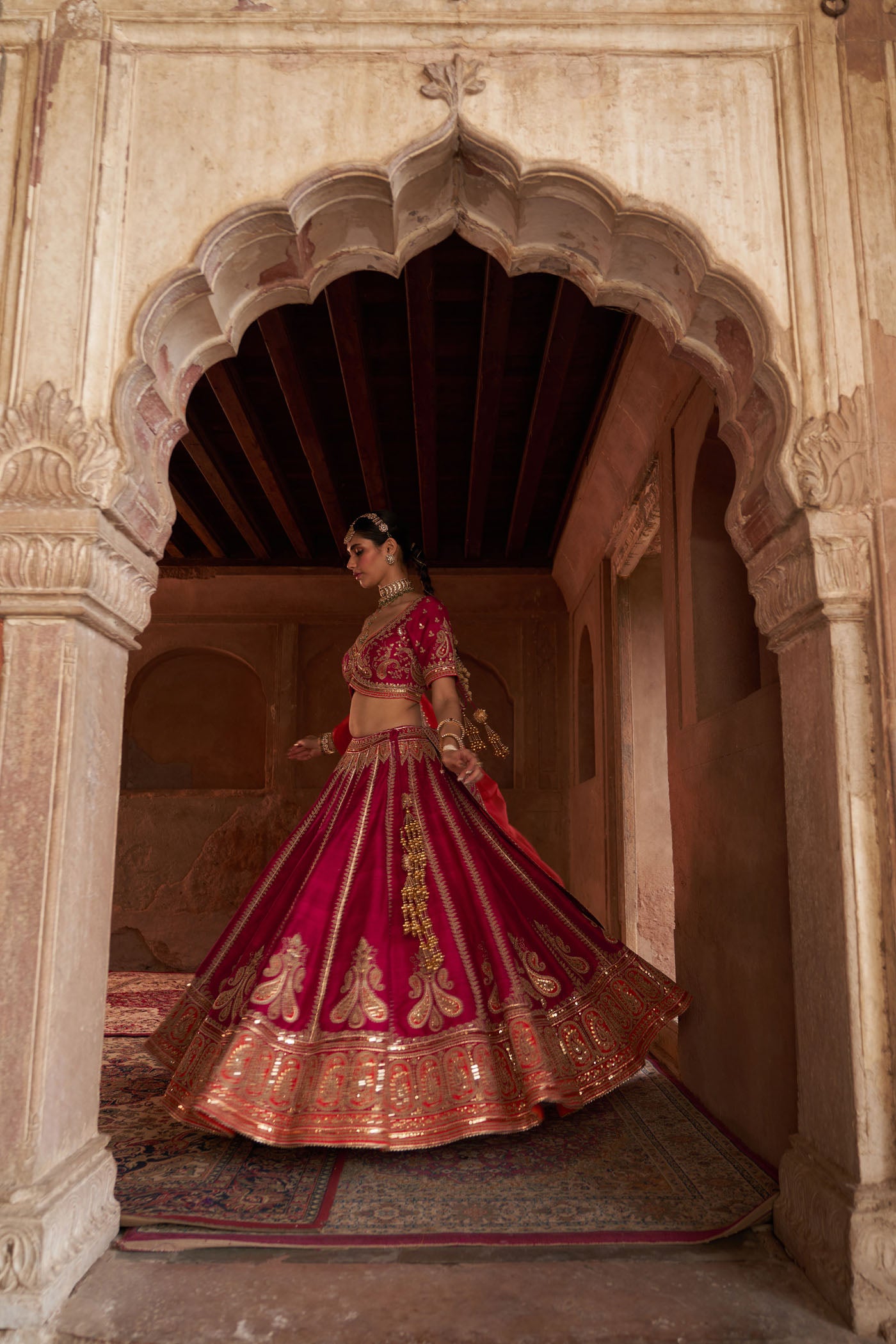 AMARA - HOTPINK LEHENGA