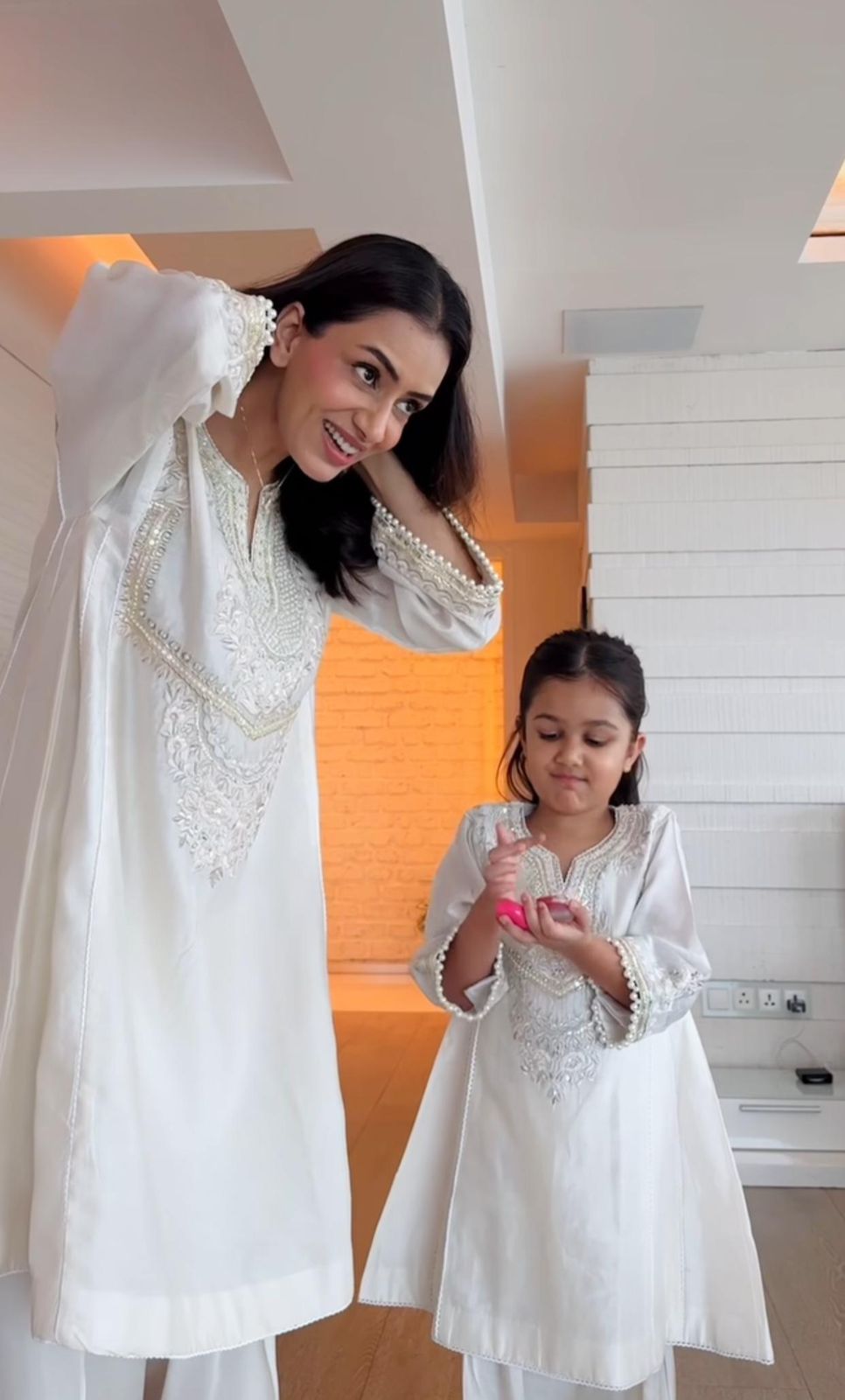 AIZA - SHORT CHAUGA WITH SALWAR