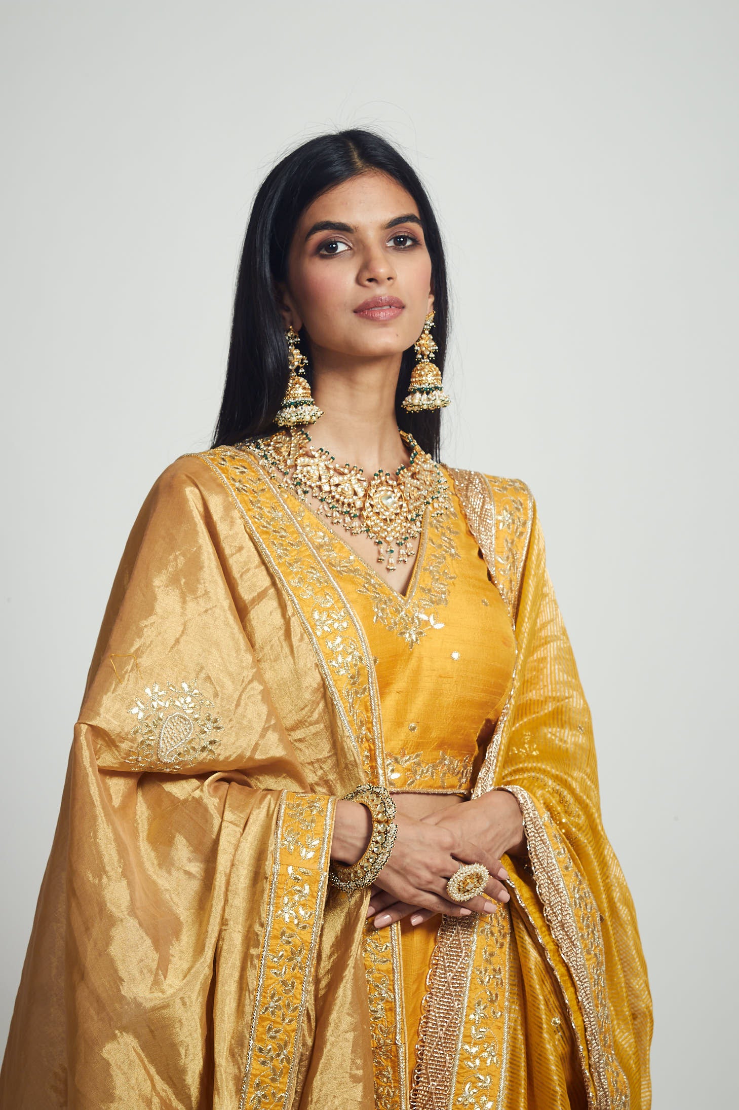 Ruhina- Pure tissue embroidered odhni