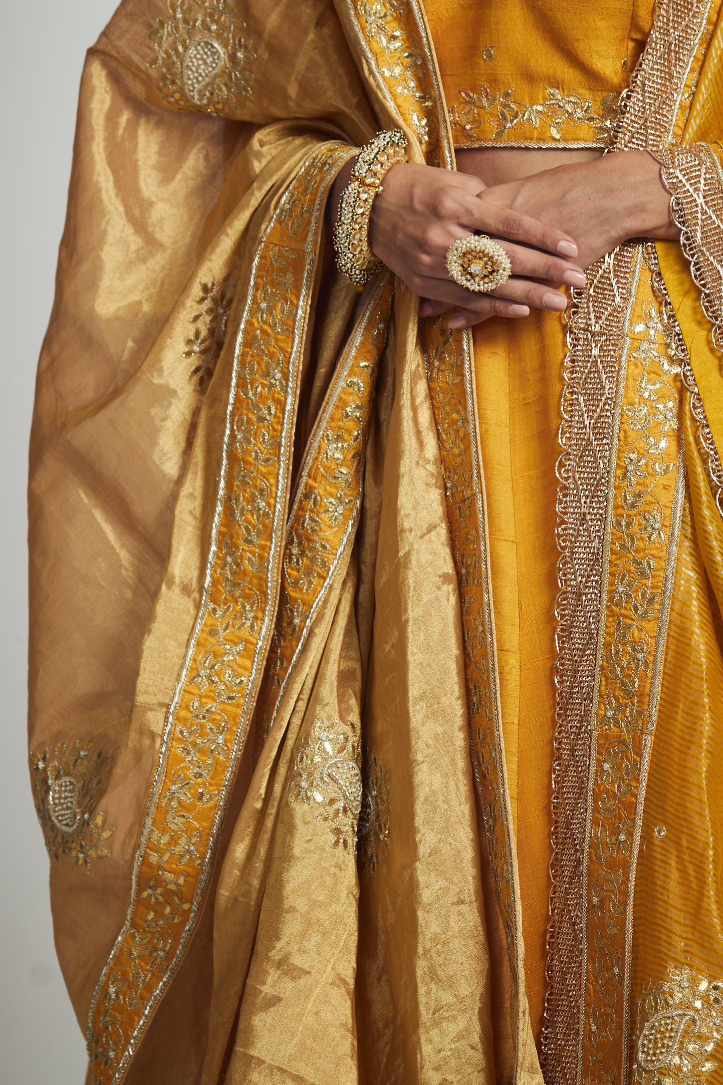 Ruhina- Pure tissue embroidered odhni