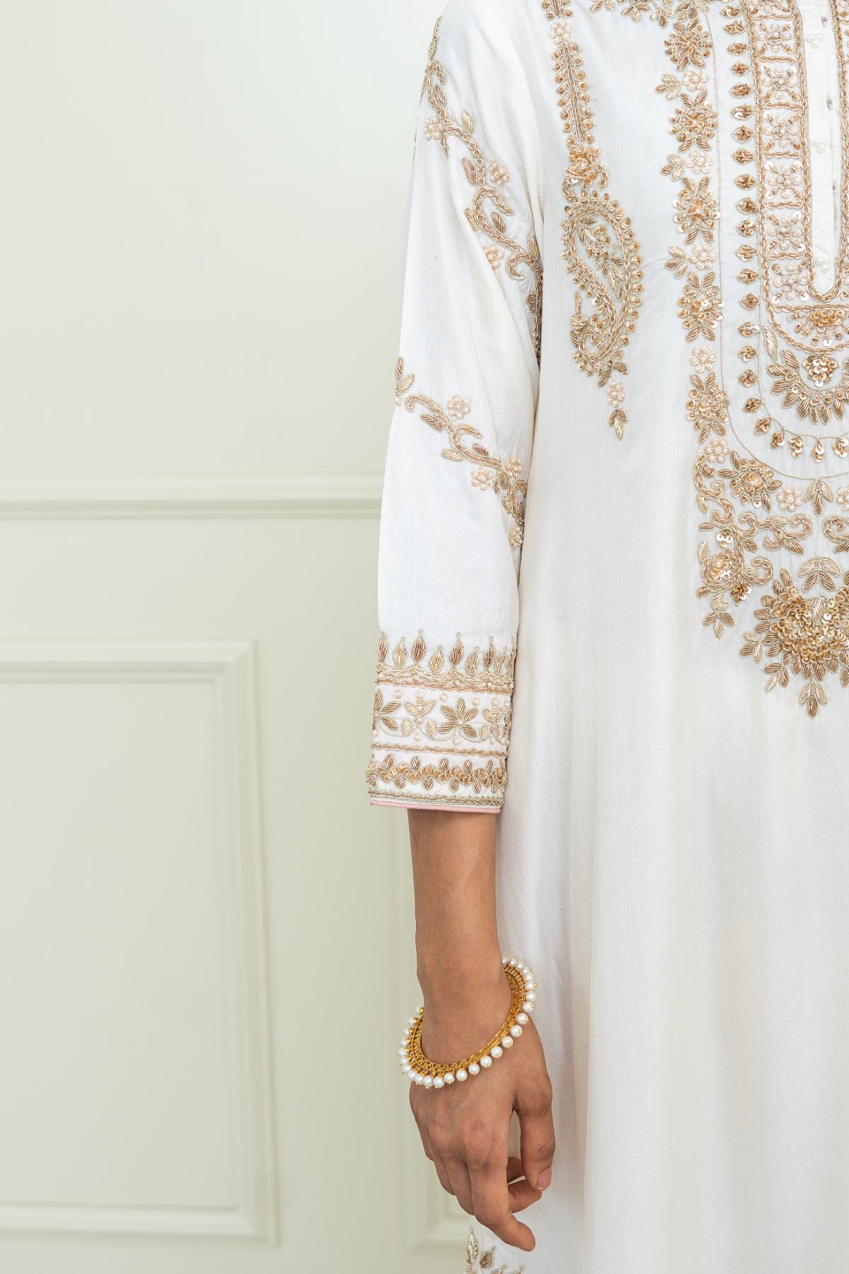 Aalaya - A-Line kurta with dogri salwar with odhni