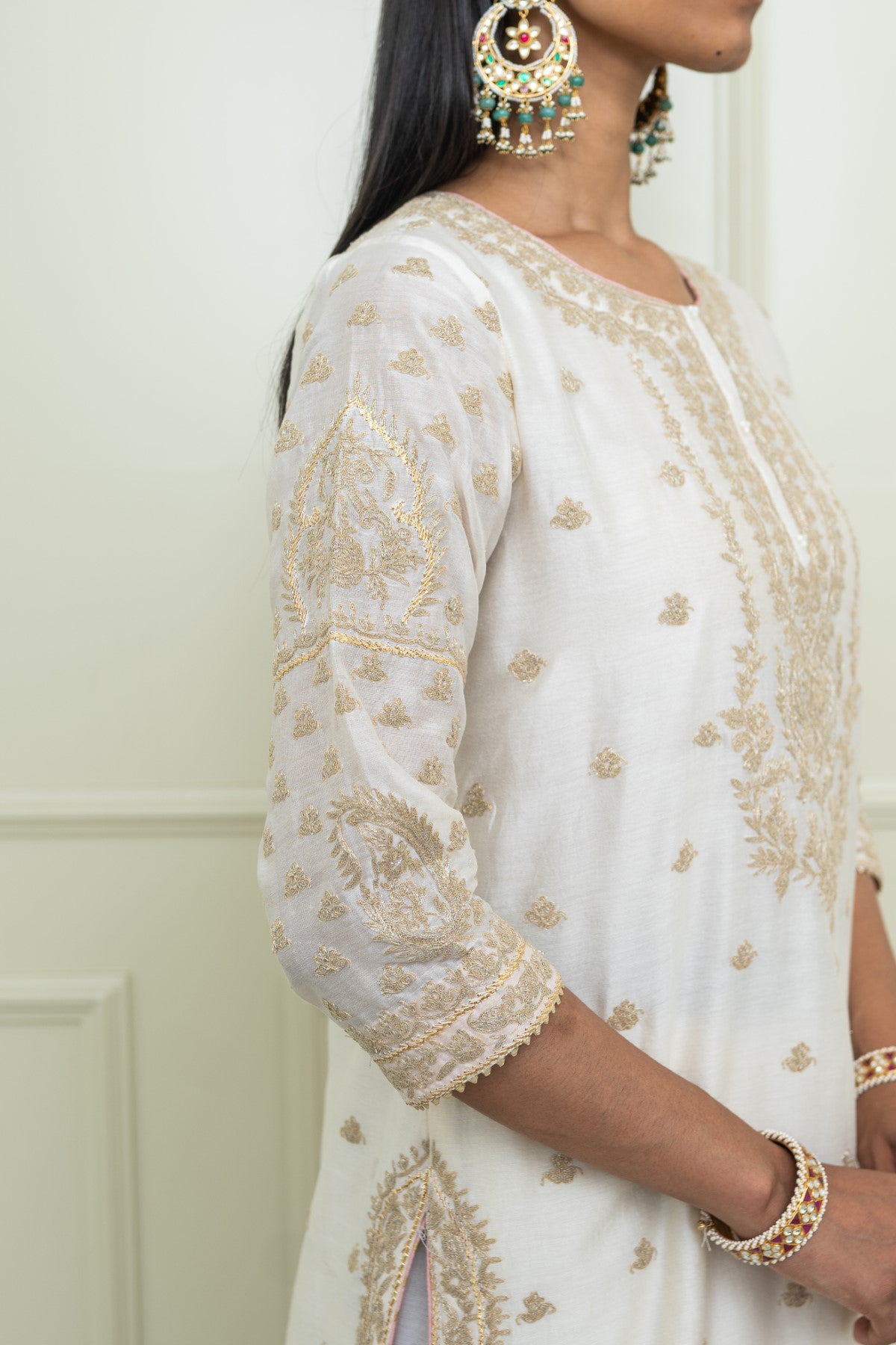 Shaima - Straight kurta with sharara and odhni