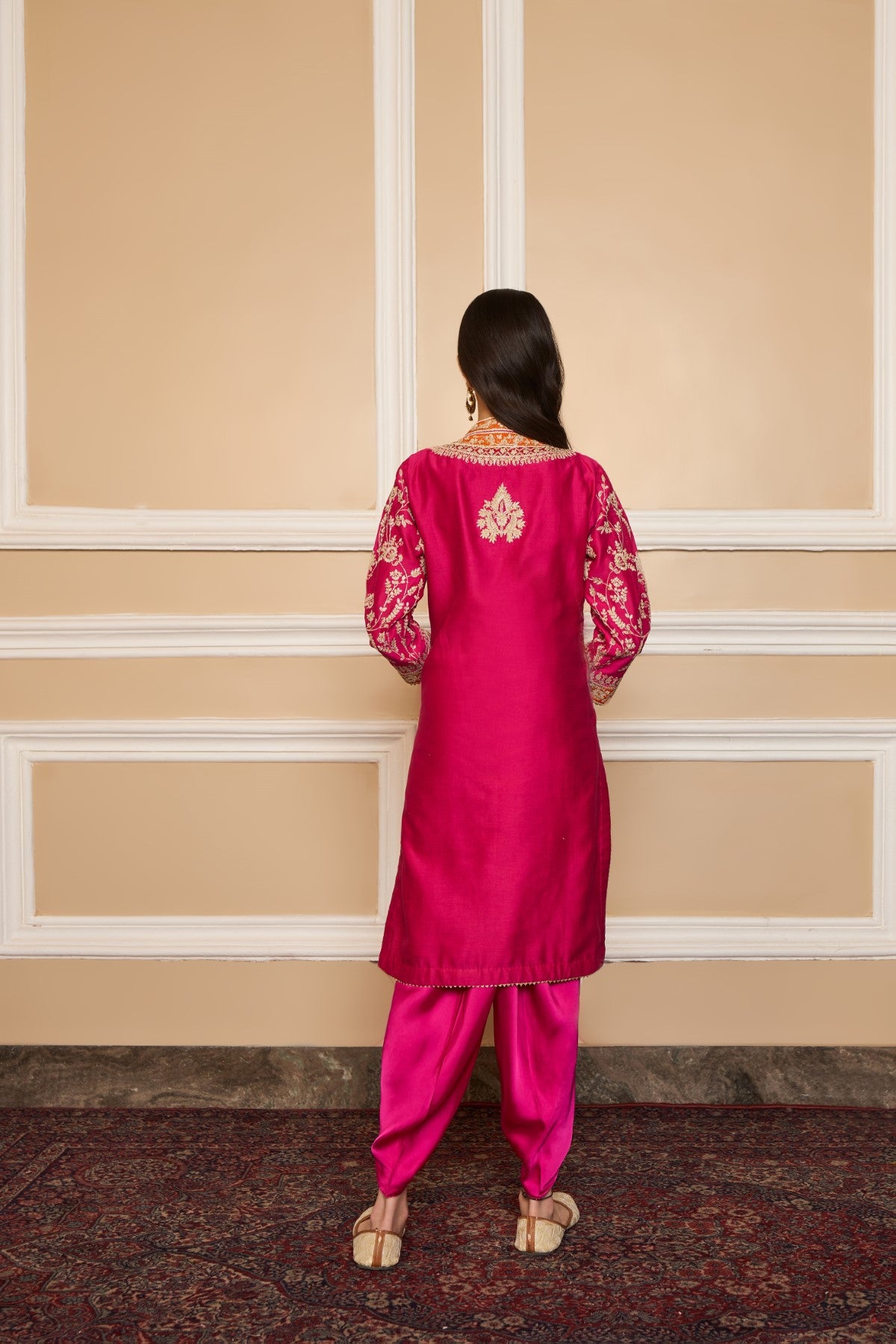 MEHNOOR - HOTPINK KURTA WITH DHOTI