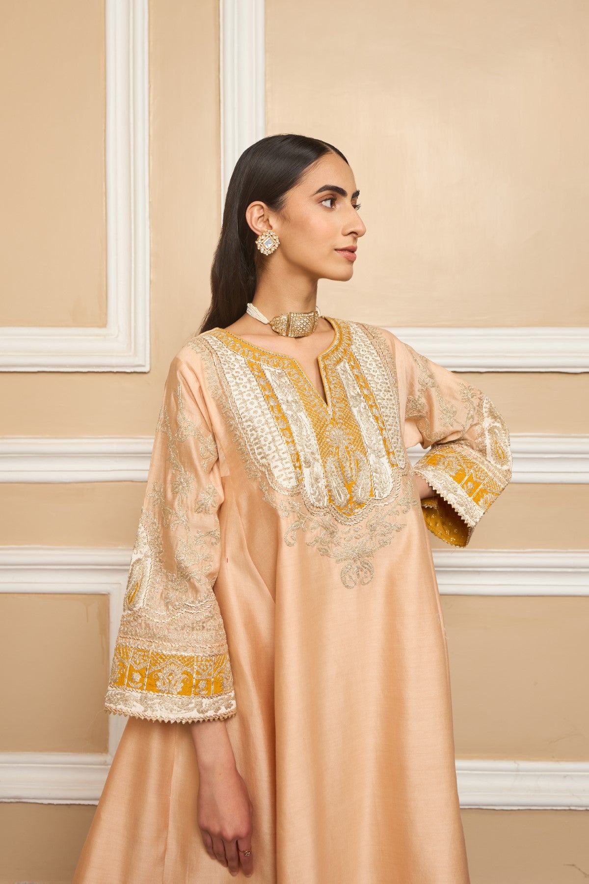Alisha Pekha In MOHSINA - ROSE PINK SHORT KALIDAAR CHOGA WITH SALWAR