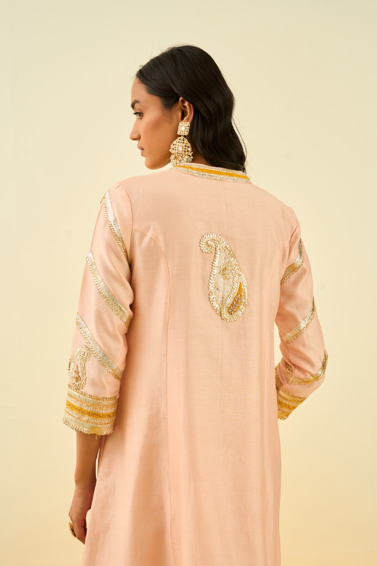 Sadiyah- Rosepink Princess Cut Kurta with Salwar and Dupatta