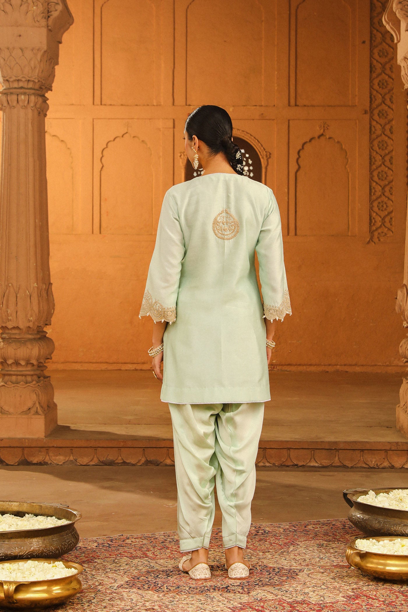 Arisa - Misty Green Kurta with Salwar