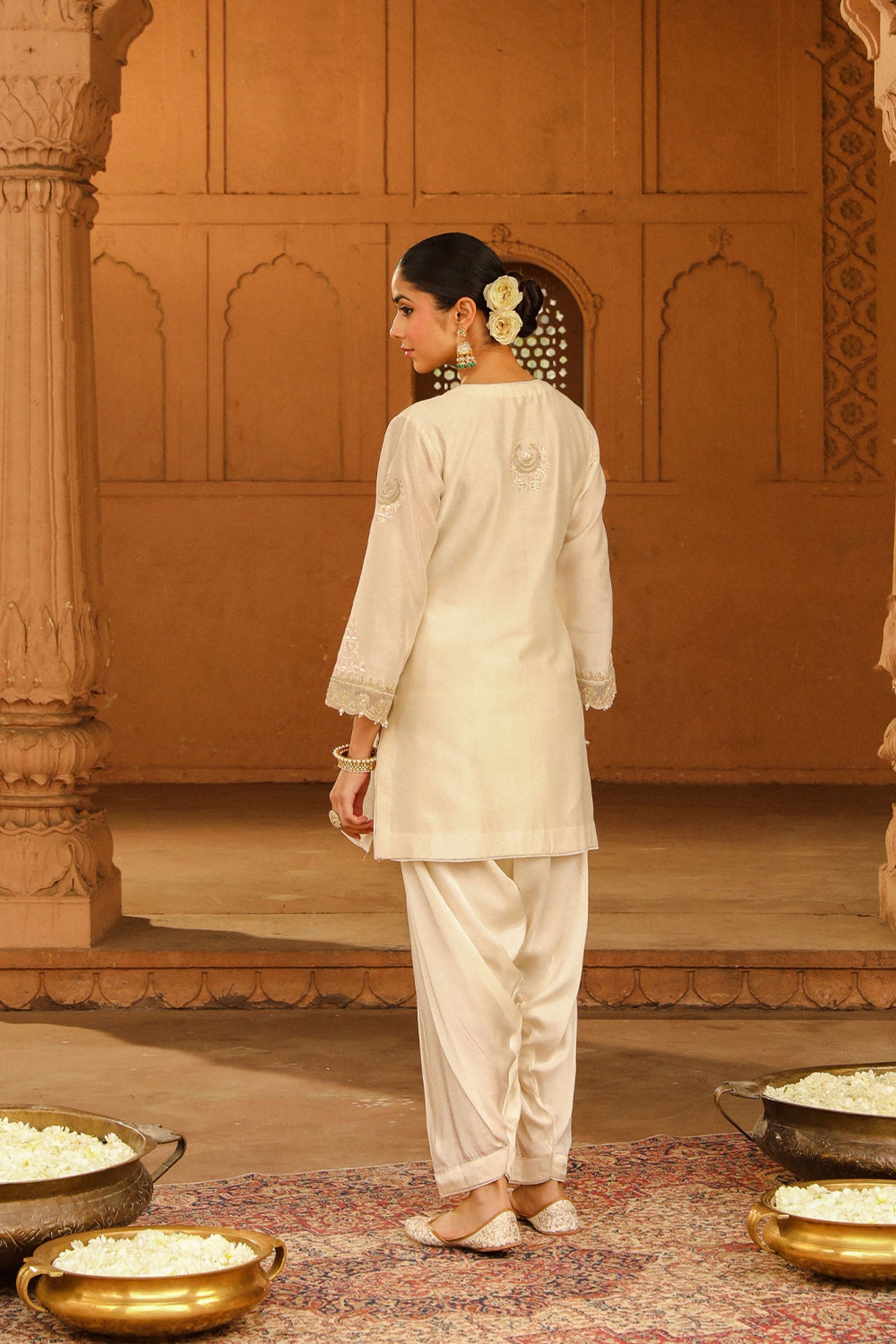 Ashira - Daisy Ivory Kurta with Salwar