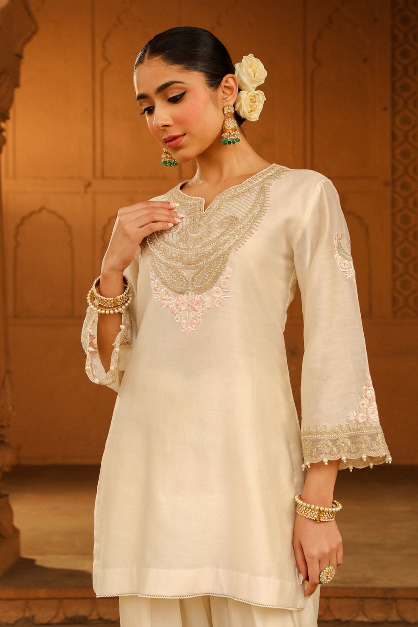 Ashira - Daisy Ivory Kurta with Salwar