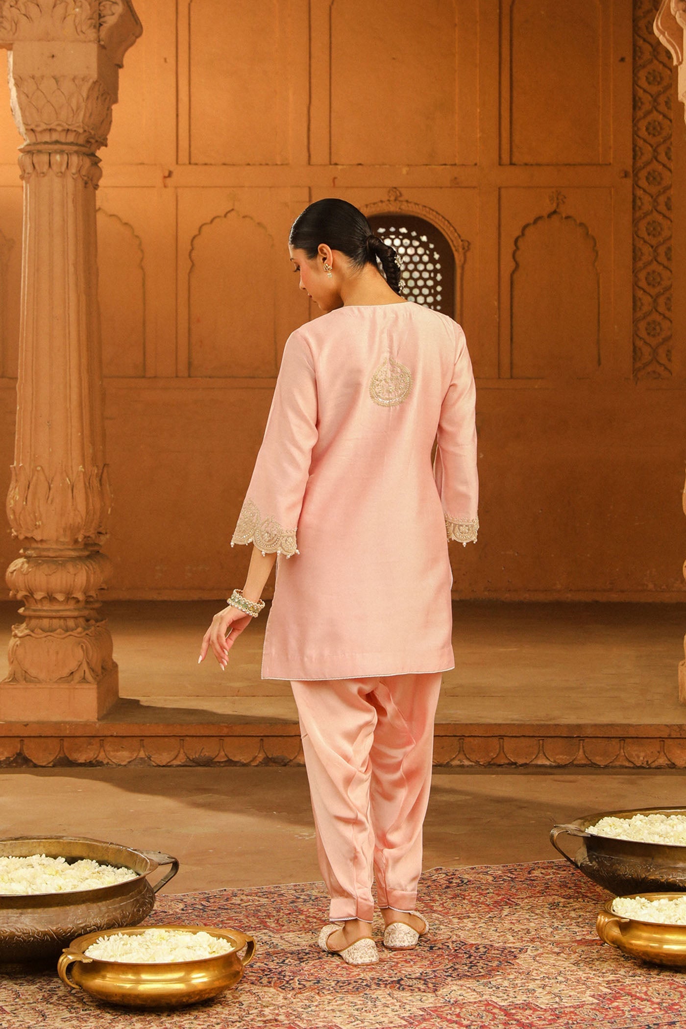 Arisa - Blush Pink Kurta with Salwar (Lxrts)