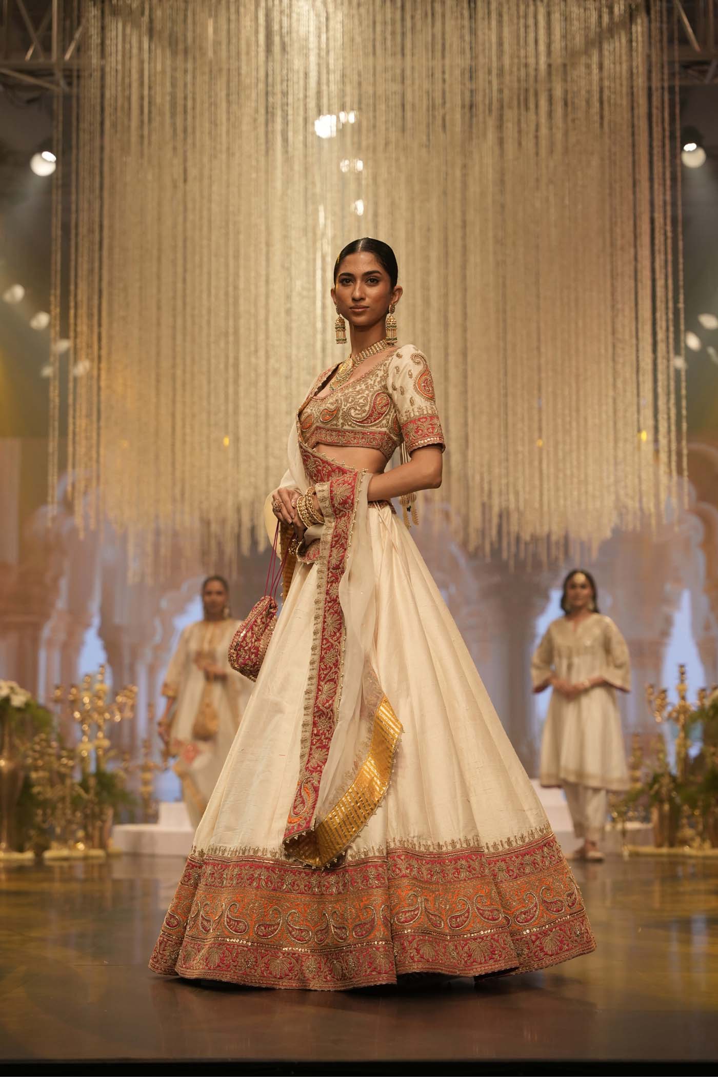 Sidra - Daisy Ivory Blouse, Lehenga and Dupatta