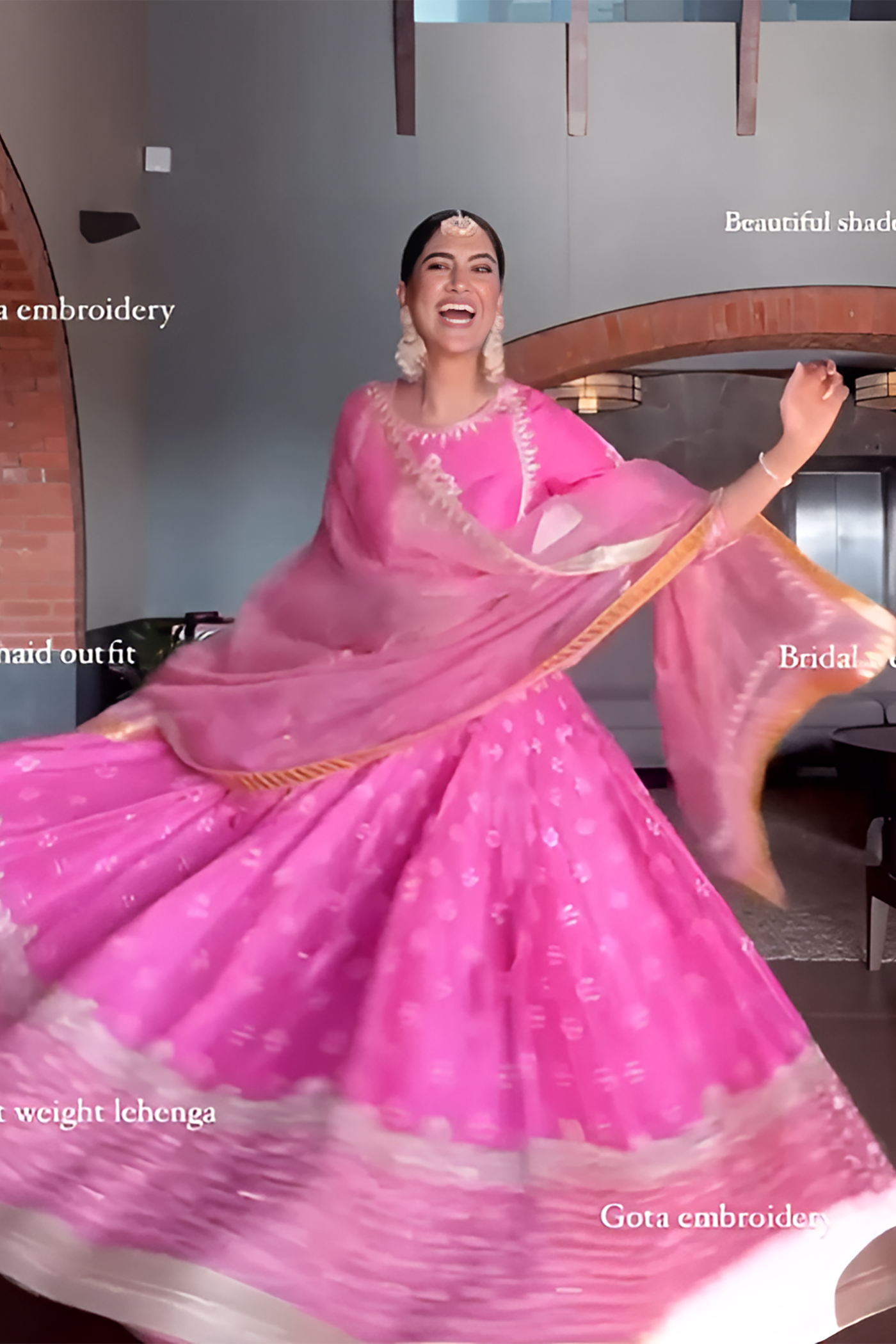 Alisha Pekha In Naaina- Flamingo Pink Lehnega Set with Dupatta