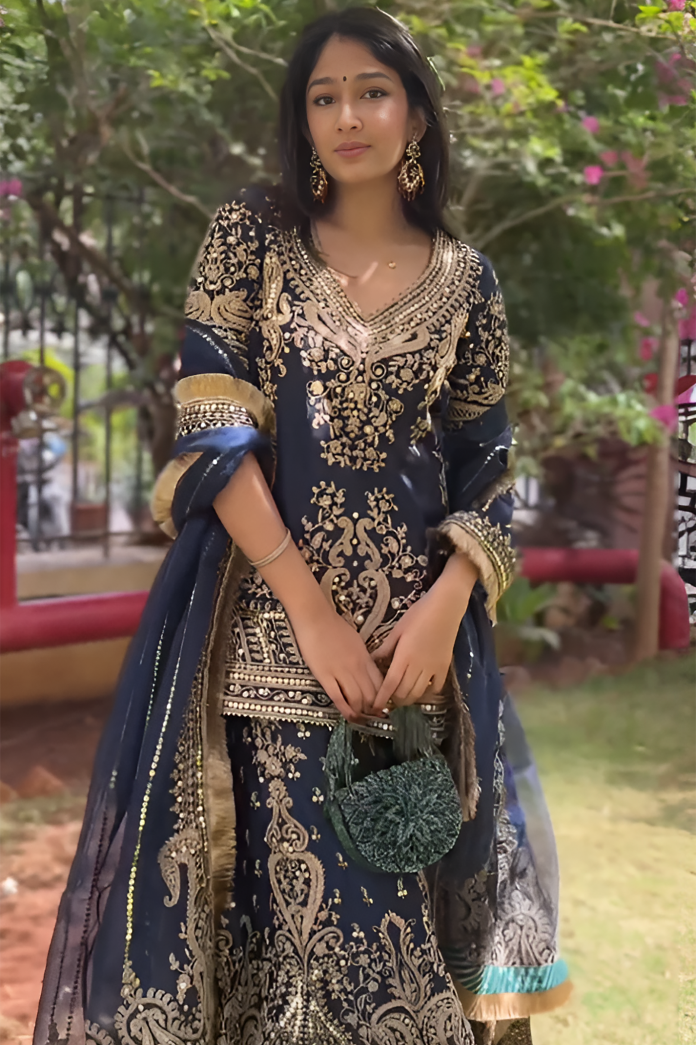 Seher Datta In AAFIYA - DEEP BLUE LEHENGA