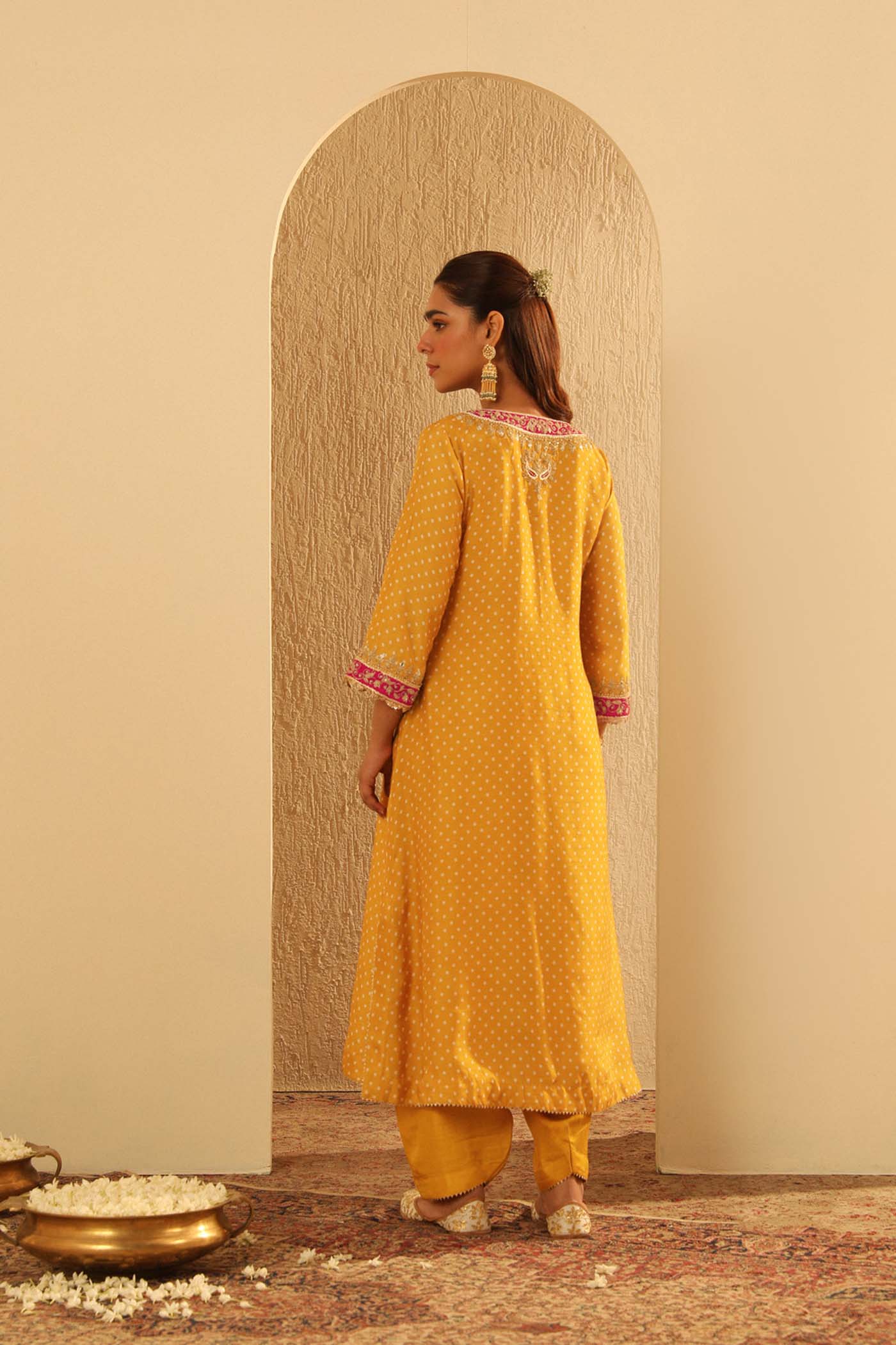 Siara - Long A-line Choga with Salwar