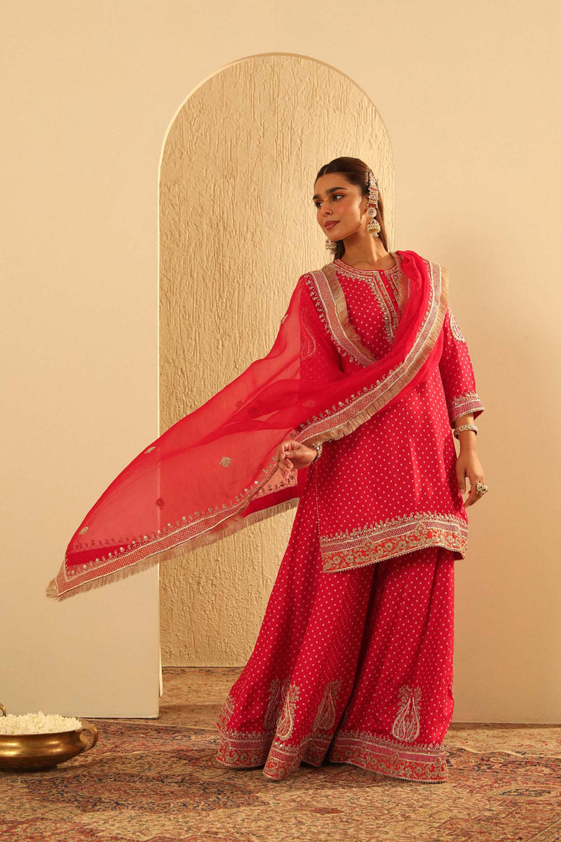 Hoorain - Kurta with Sharara and Dupatta