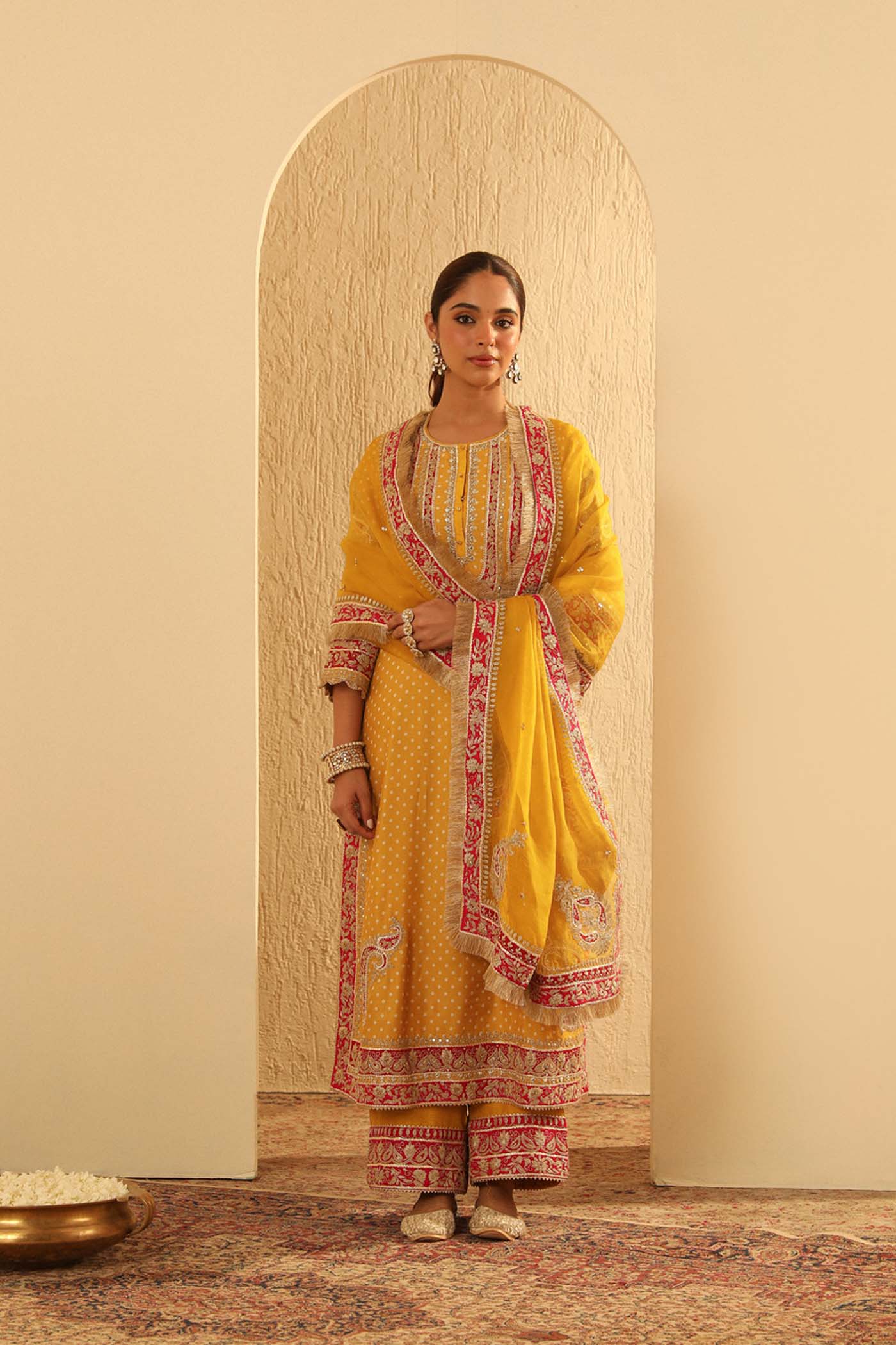 Aleena - A-line kurta with Palazzo and Dupatta