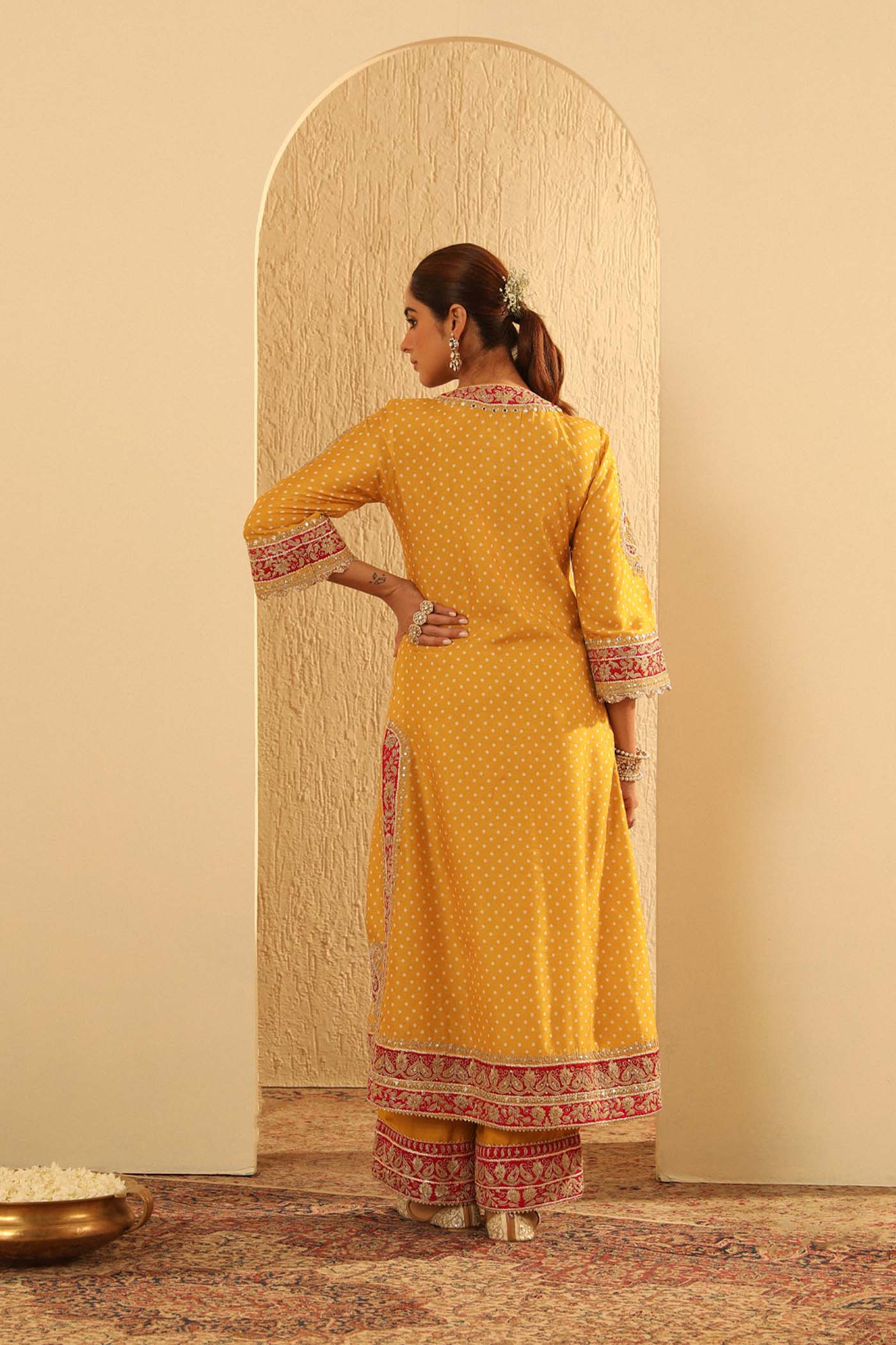 Aleena - A-line kurta with Palazzo and Dupatta