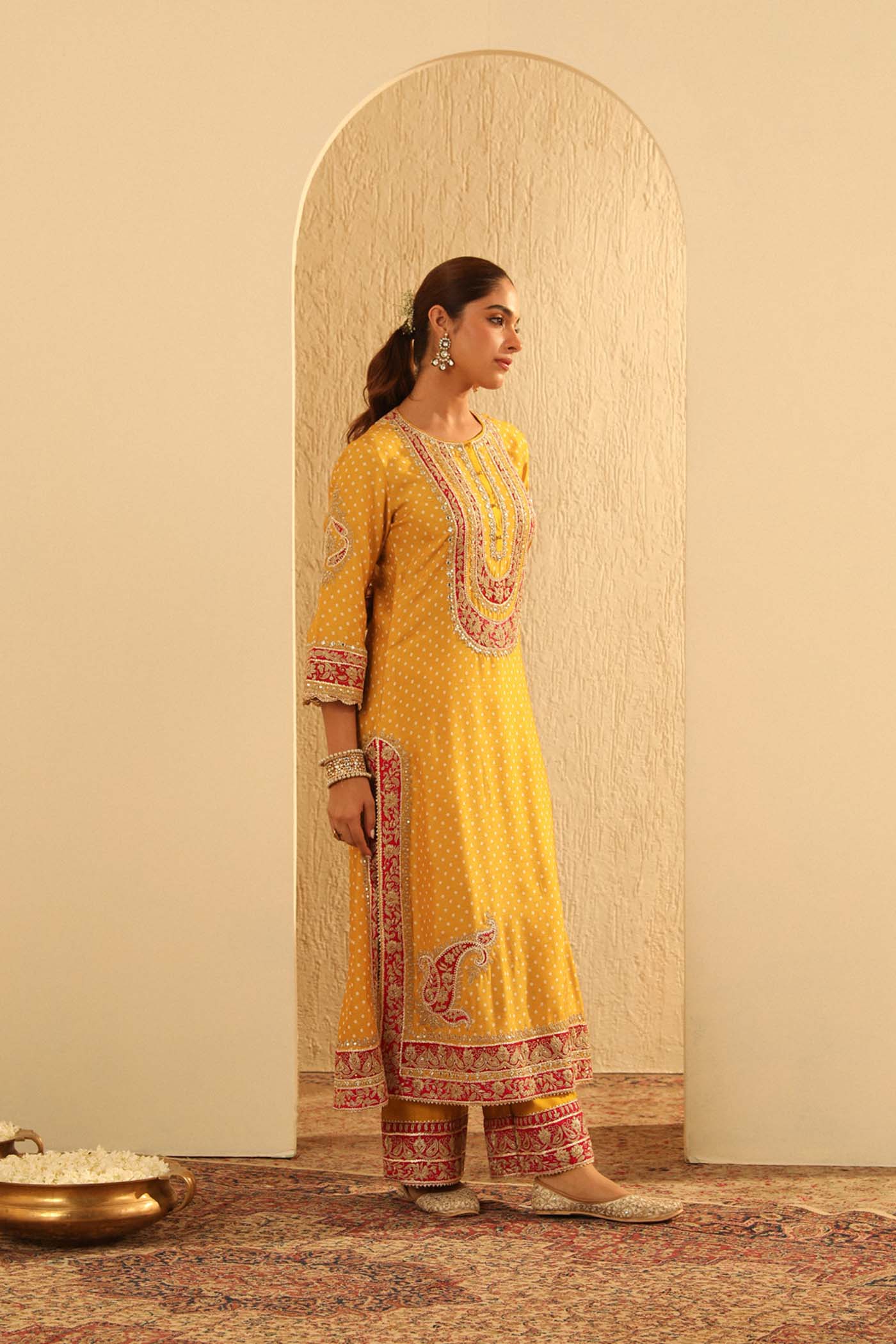 Aleena - A-line kurta with Palazzo and Dupatta