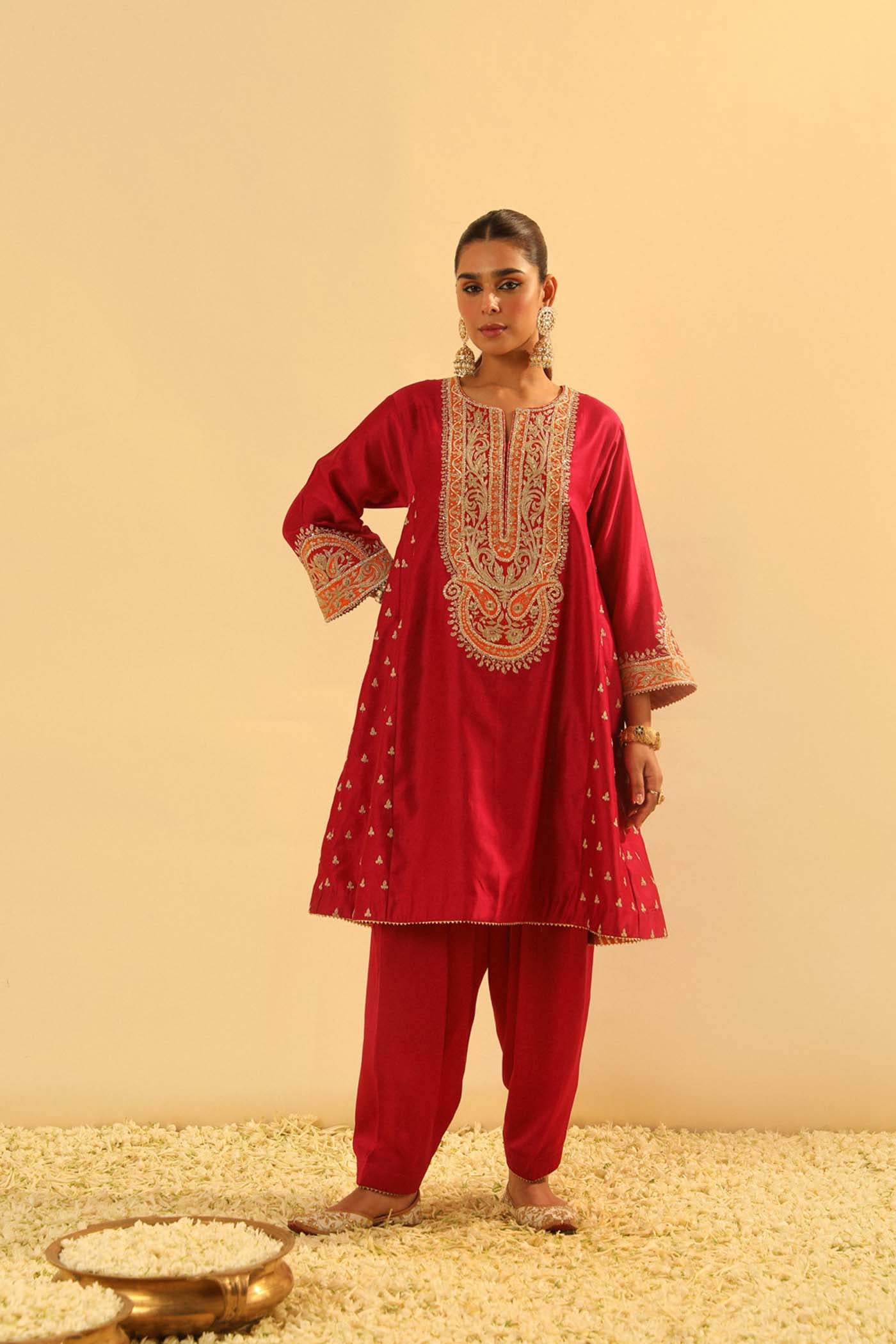 Falisha - Short Kalidaar Chauga with Salwar