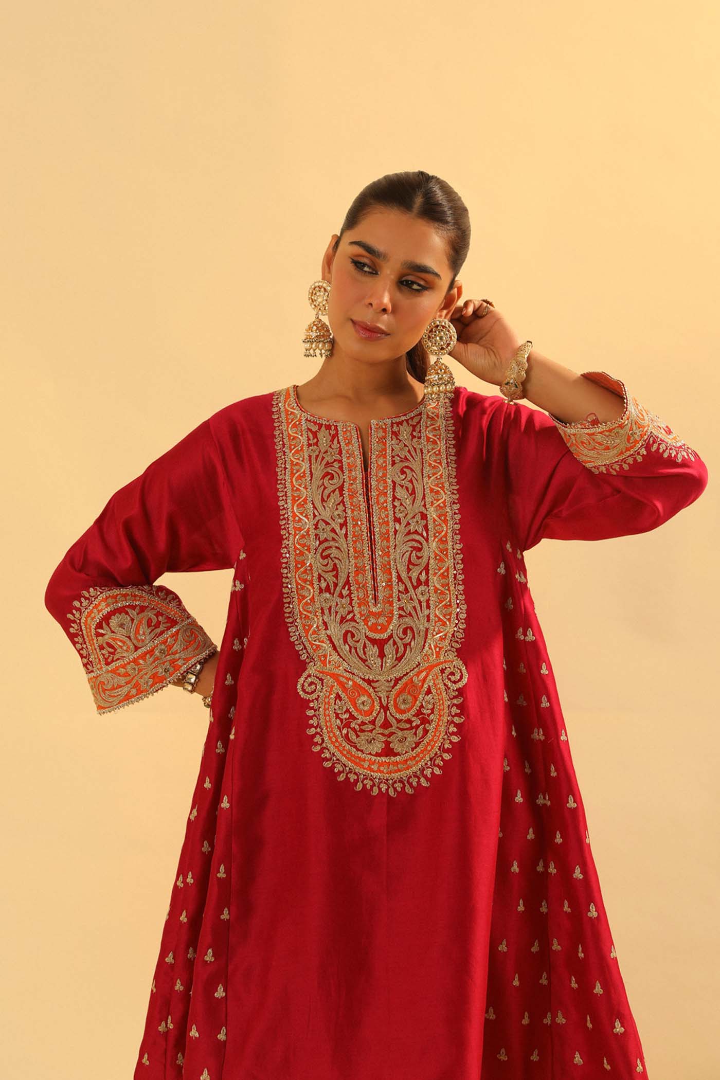 Falisha - Short Kalidaar Chauga with Salwar